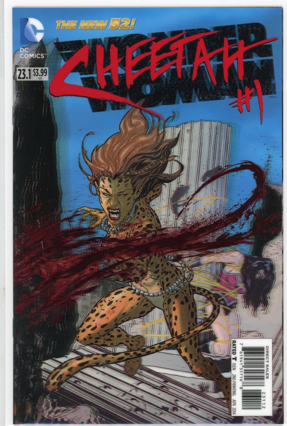 CHEETAH #1 NEW 52 LENTICULAR COVER INCREDIBLE GLOSSY SHEEN