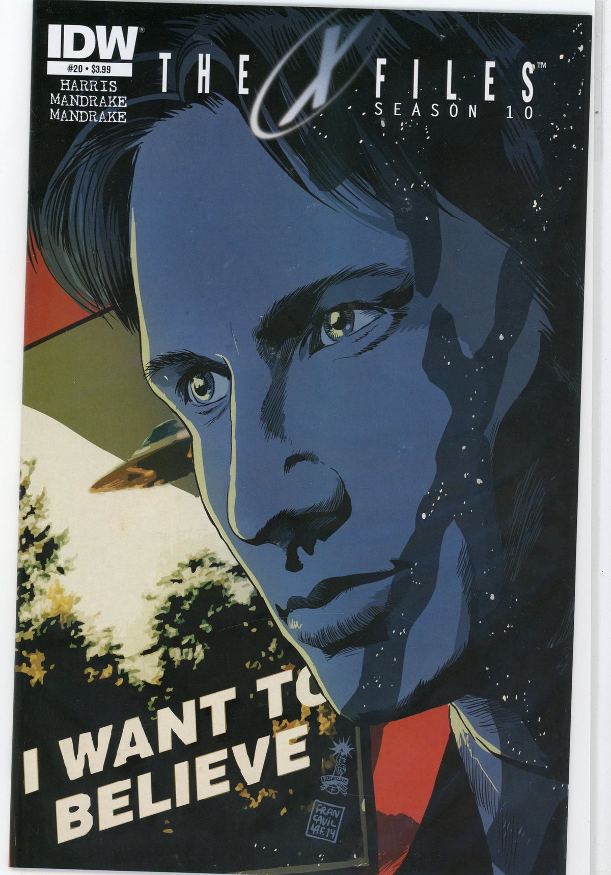 THE X-FILES SEASON 10 #20 NM DAVID DUCHOVNY SPOTLIGHT COVER TERRIFIC GLOSS