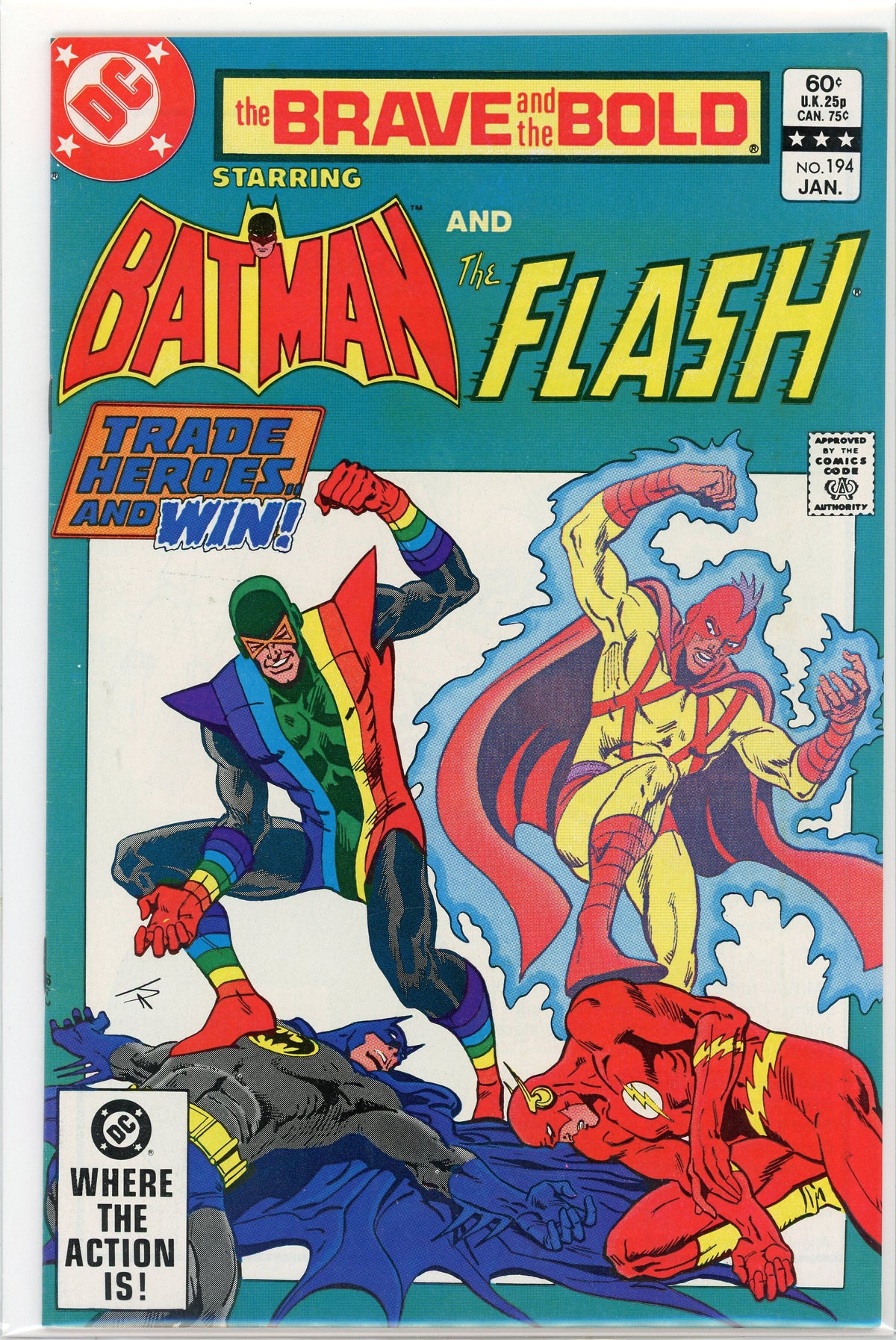 BRAVE AND THE BOLD #194 NM SHOCKING APARO COVER GLISTENING SHEEN