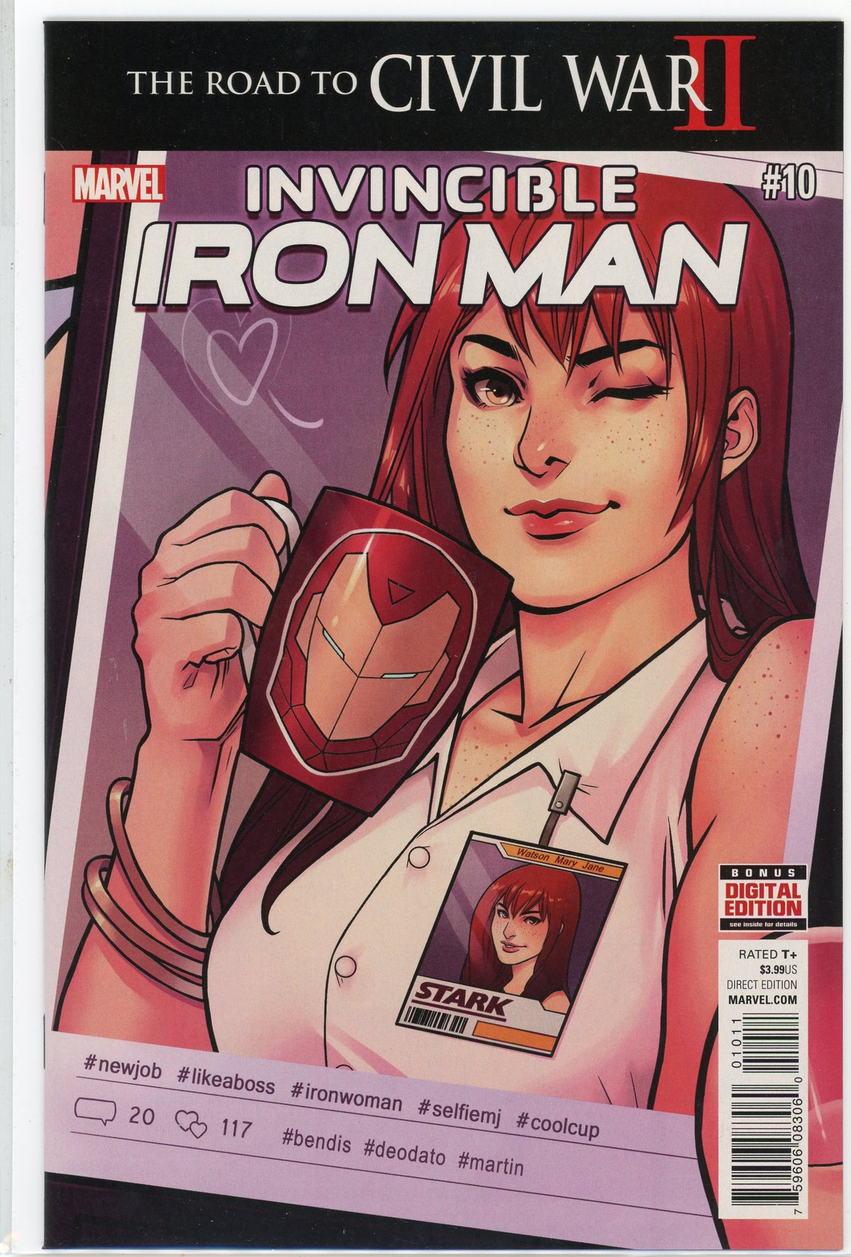 THE INVINCIBLE IRON MAN #10 NM GORGEOUS COVER LUSTROUS SHEEN