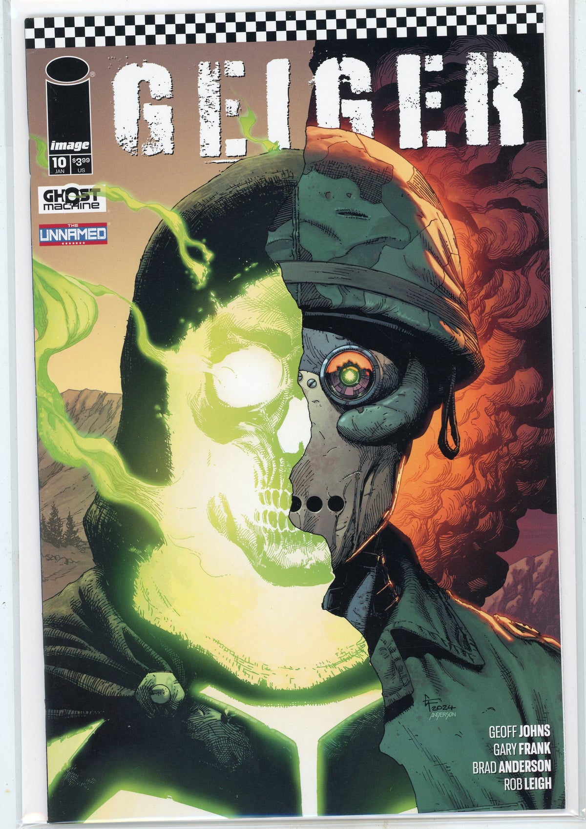 GEIGER #10 NM FRANK AND JOHNS WORK TERRIFYING COVER MIND BLOWING FINISH