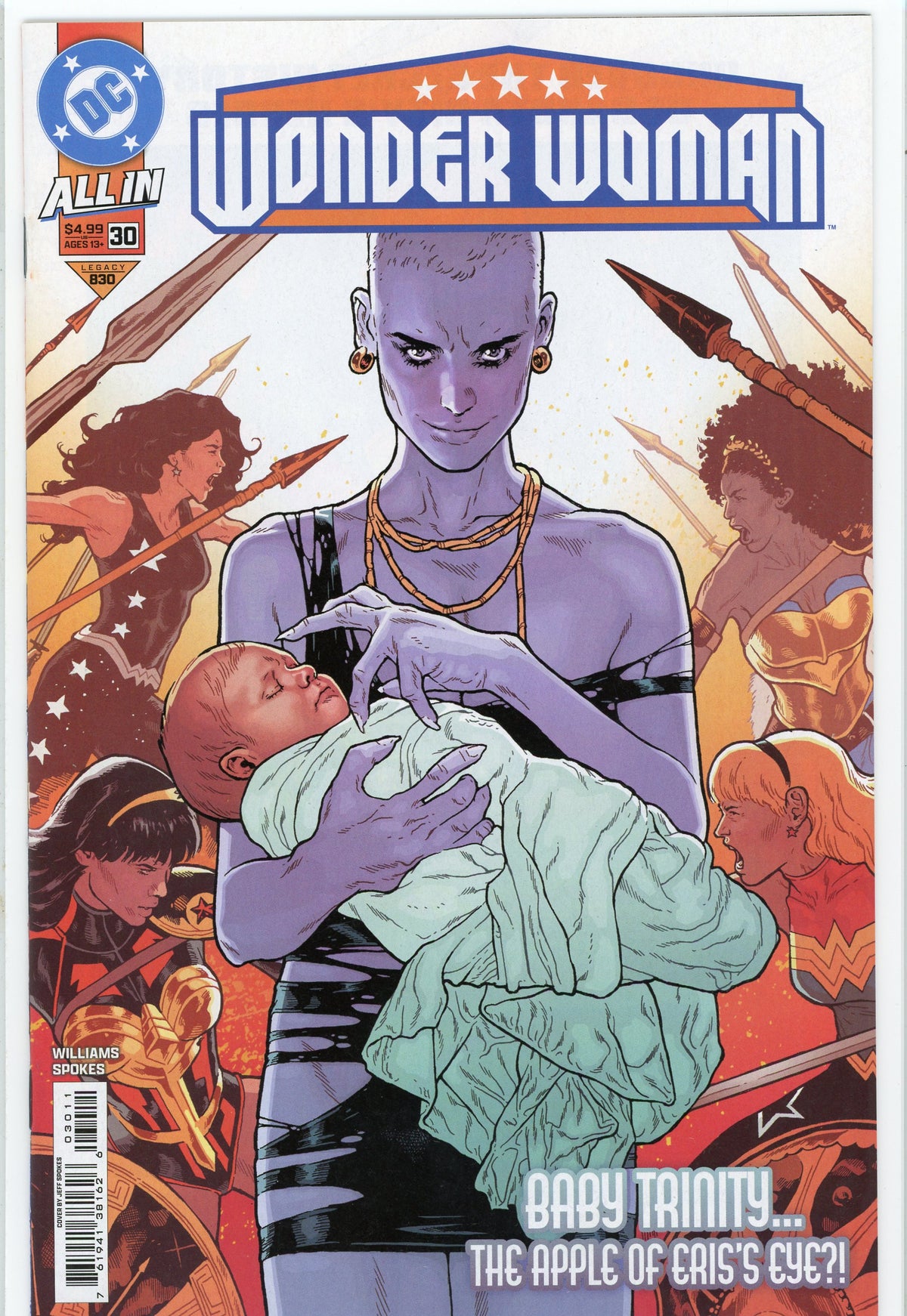 WONDER WOMAN #30 ALL IN NM GLOSSY COLORS MAGNIFICENT COVER