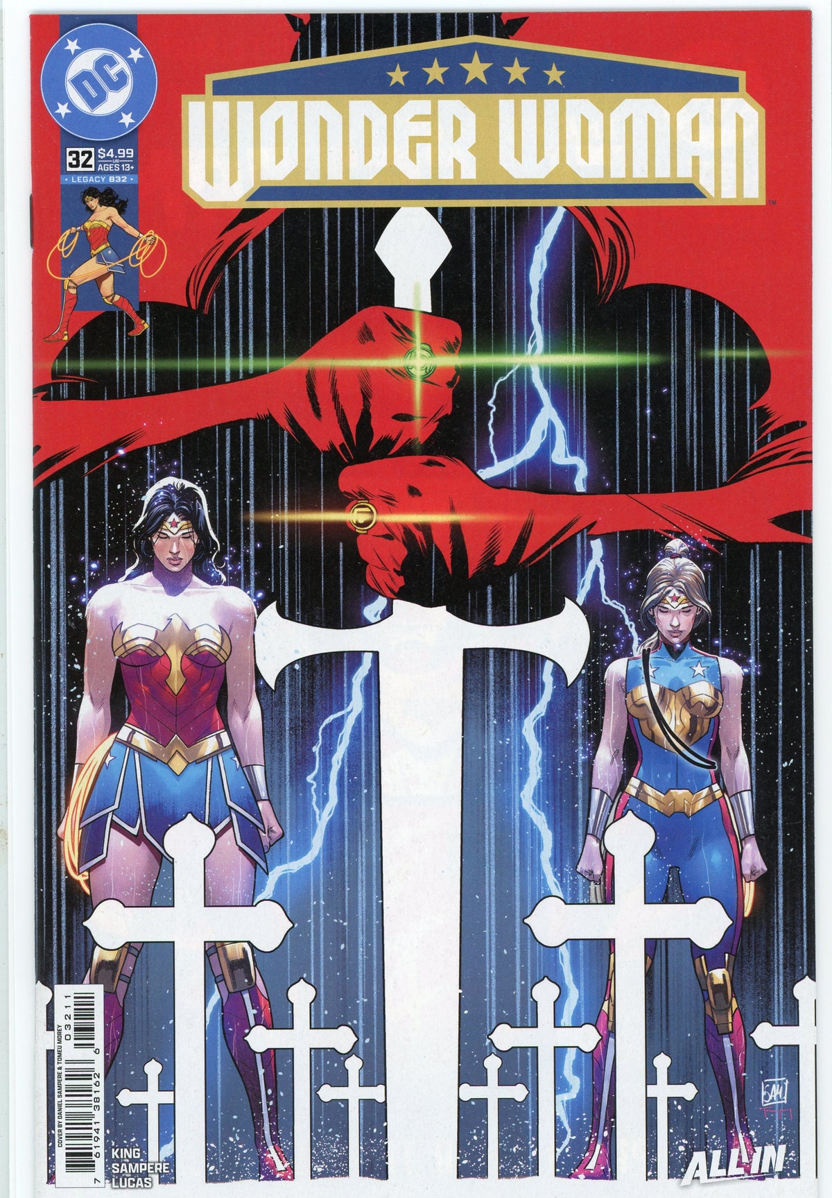 WONDER WOMAN #32 NM ALL IN SUPREME GLOSS WONDROUS COVER