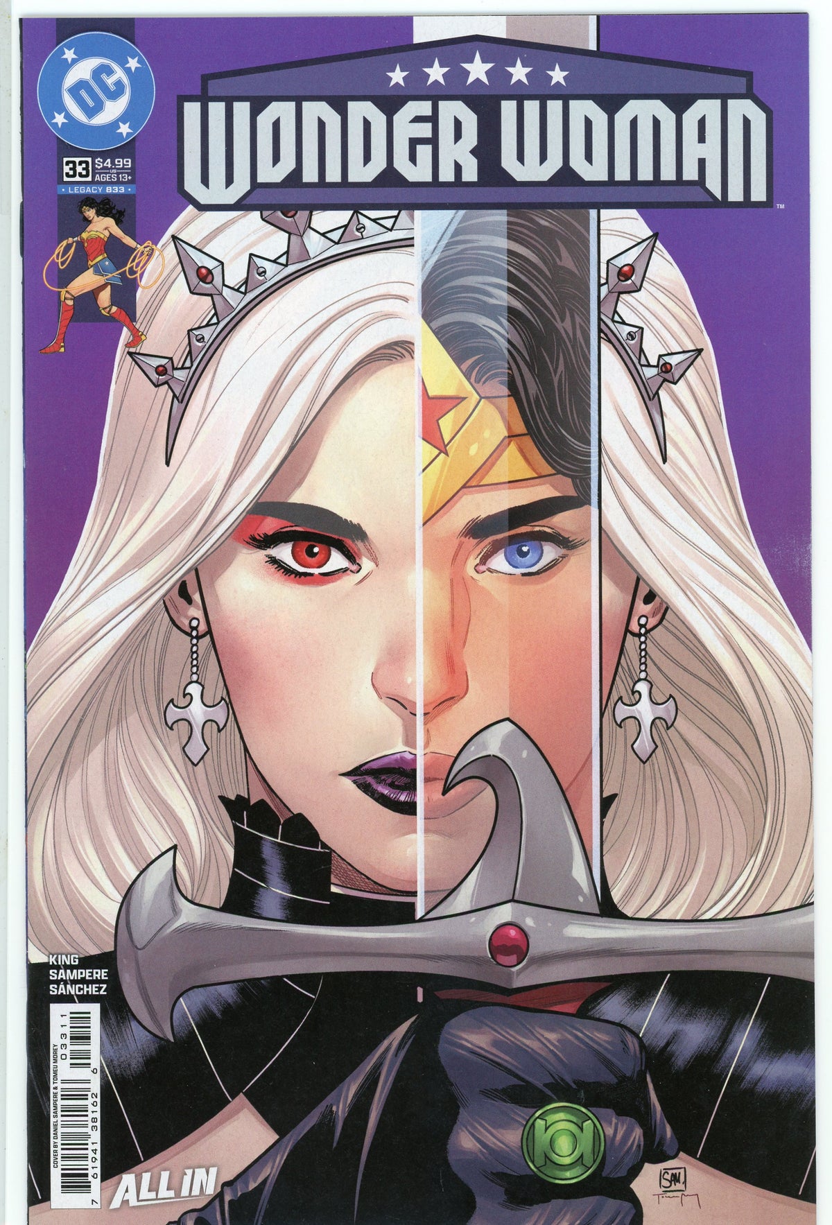 WONDER WOMAN #33 NM ALL IN FANTASTIC COVER WONDROUS GLOSS