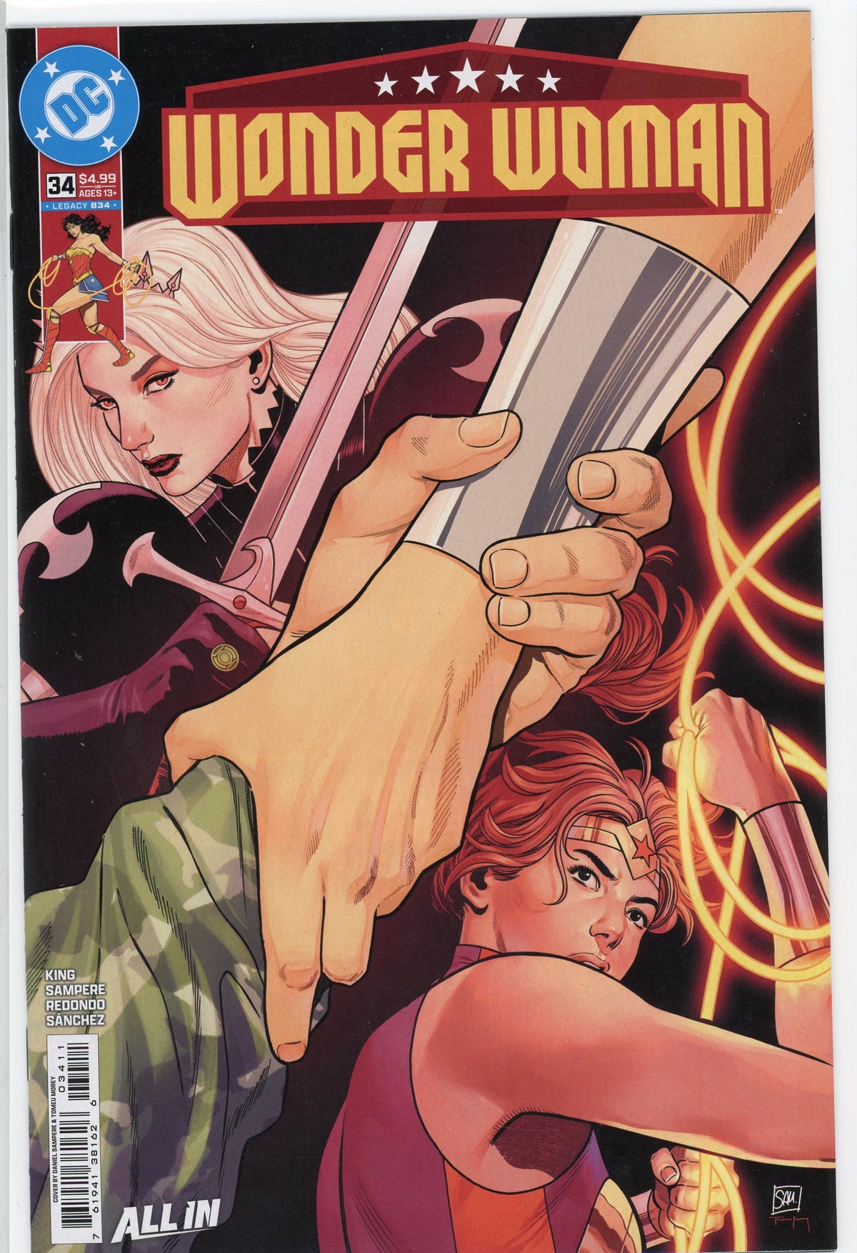 WONDER WOMAN #34 ALL IN NM GLOSSY COLORS AMAZING COVER