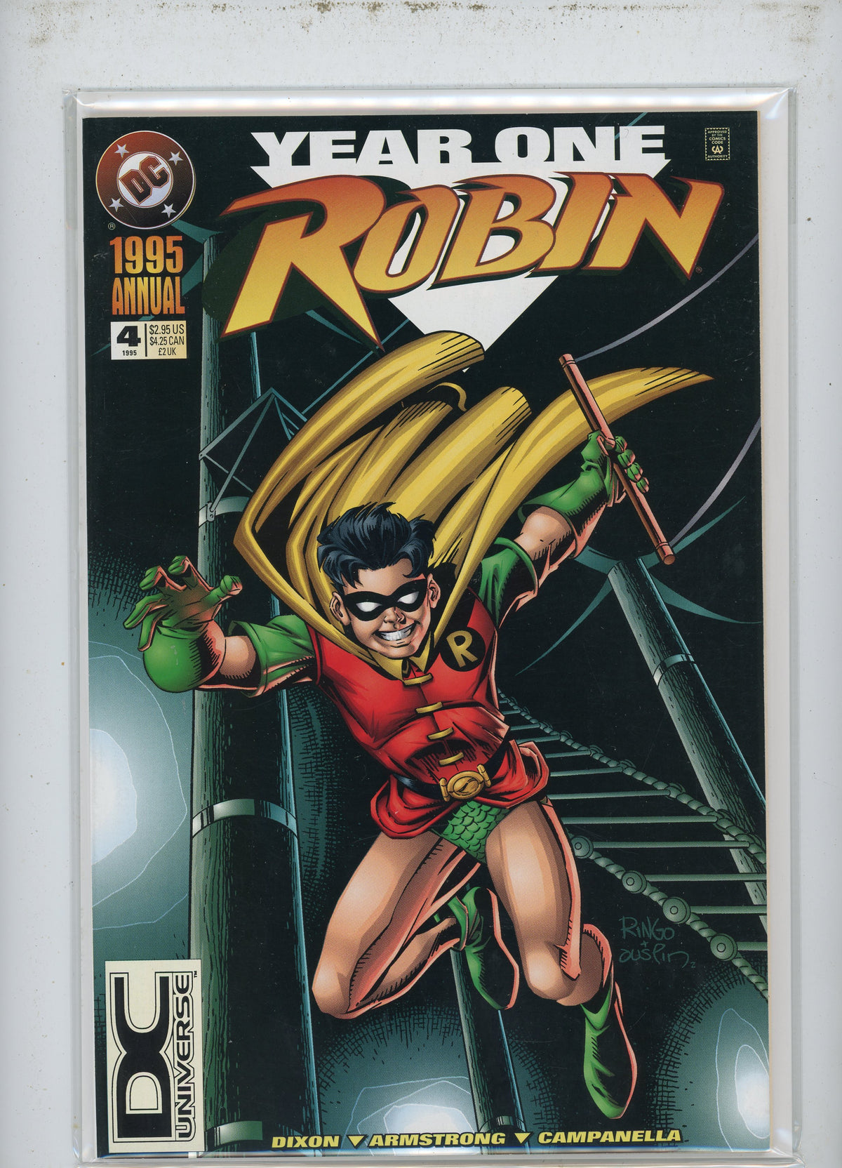 YEAR ONE ROBIN #4 1995 ANNUAL NM STUNNING COVER GREAT LOOKING GLOSS