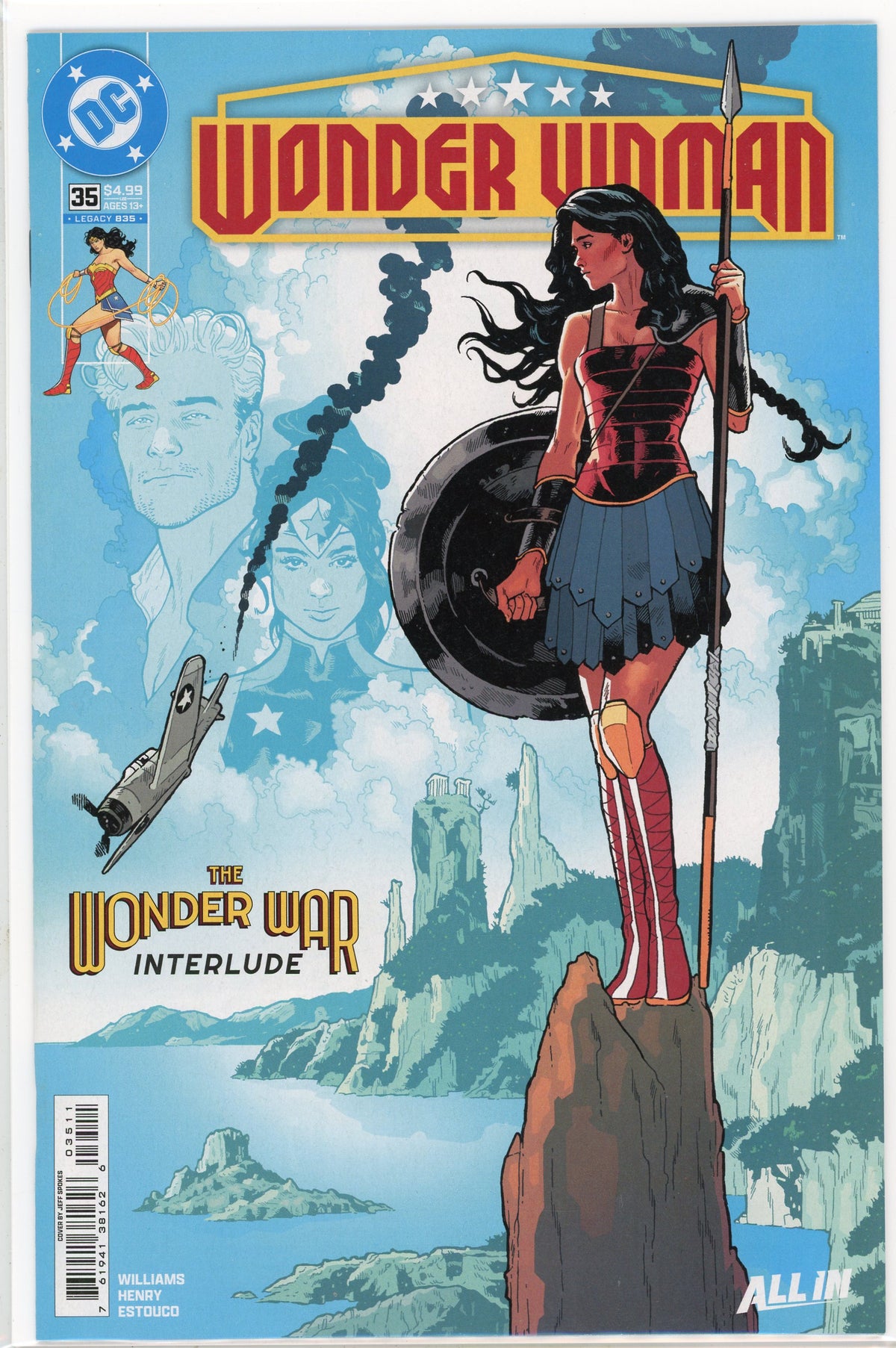 WONDER WOMAN #35 NM MAJESTIC COVER ALL IN GLISTENING COLORS
