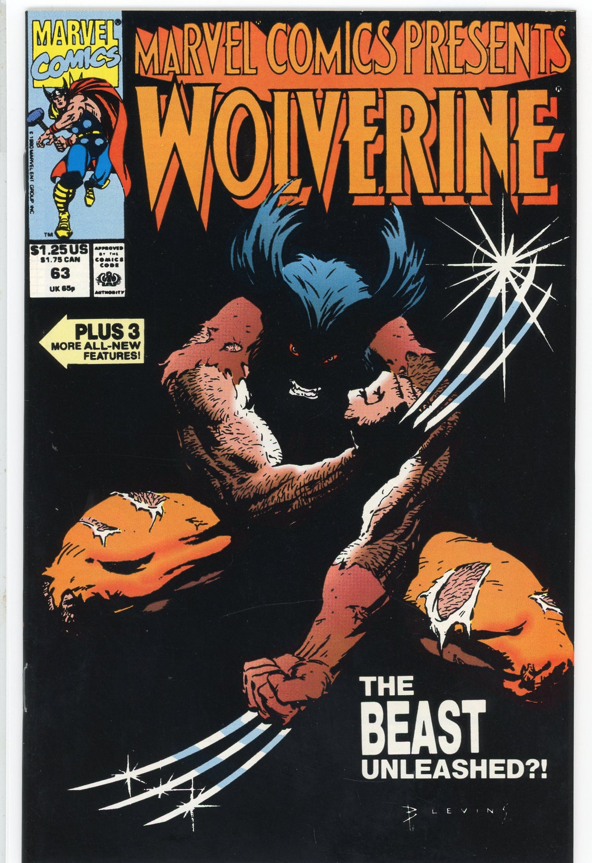 WOLVERINE #63 NM GLISTENING BLACK COVER INTENSE