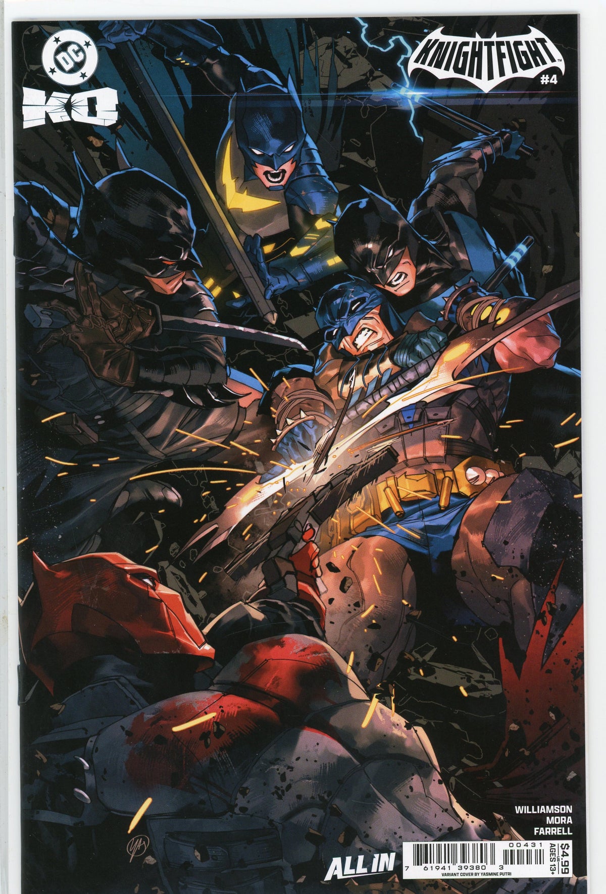 DC KO KNIGHTFIGHT #4 NM ALL IN GREAT BATTLE COVER GLOSSY SHEEN