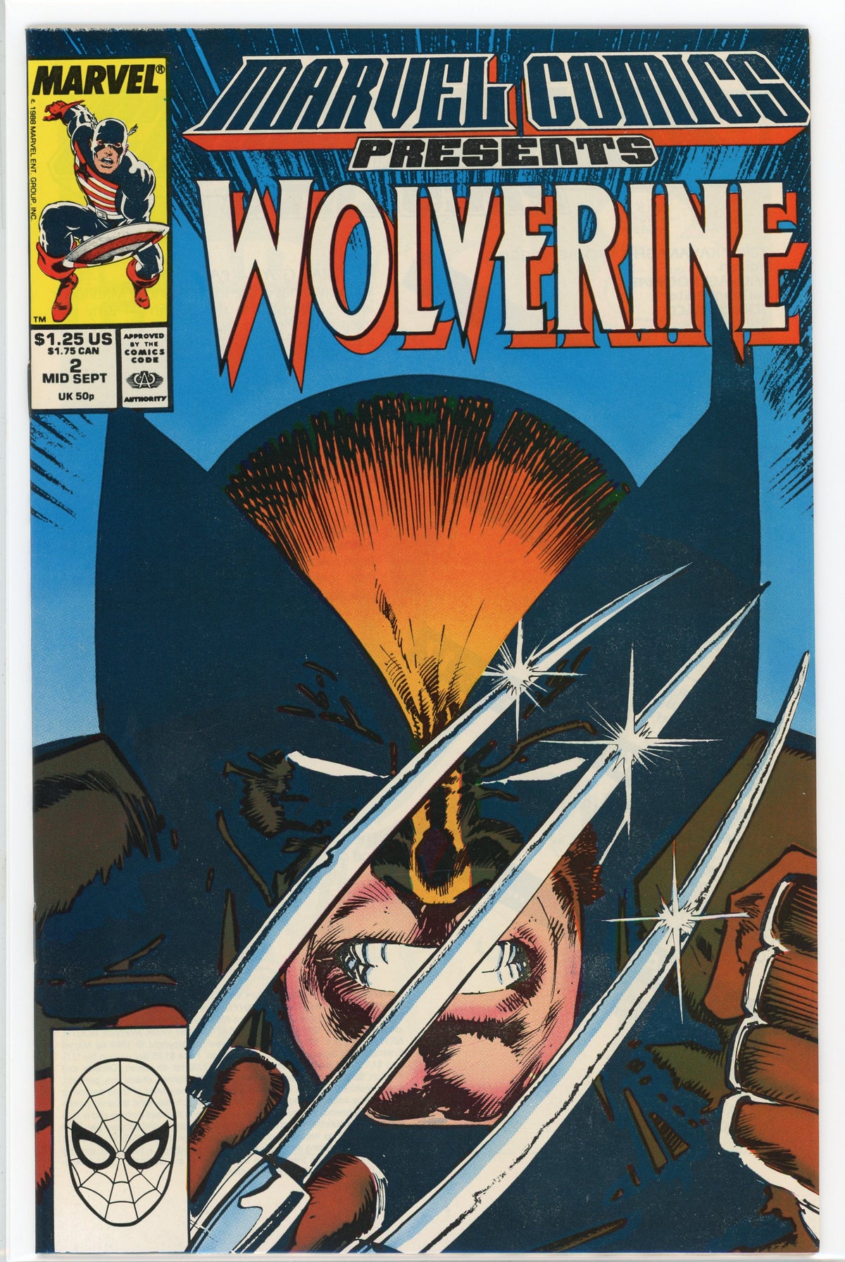 MARVEL COMICS PRESENTS WOLVERINE #2 NM INCREDIBLE COVER SHINY GLOSS