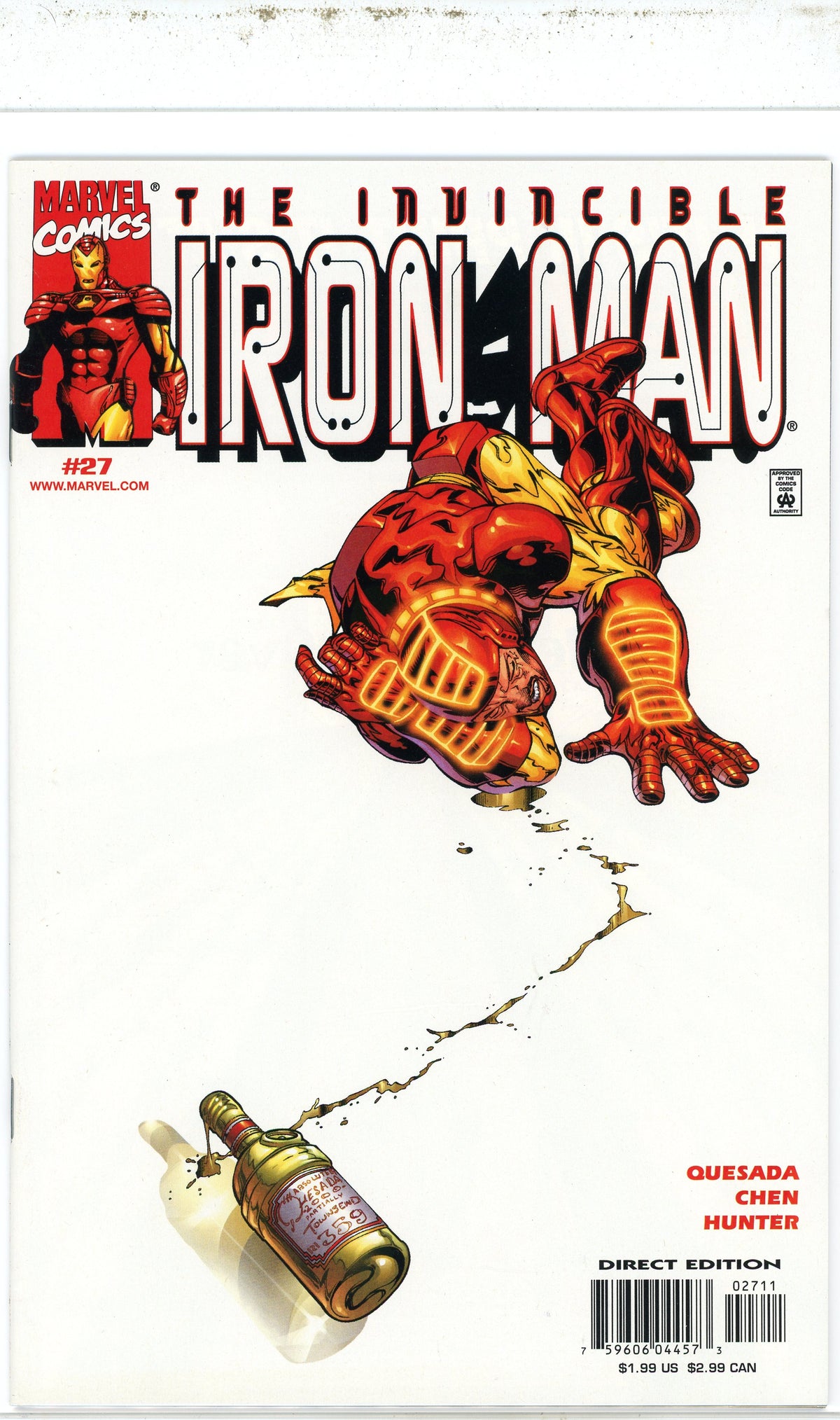 INVINCIBLE IRON MAN #27 NM PATHOS WROUGHT COVER GLOSSY SHEEN