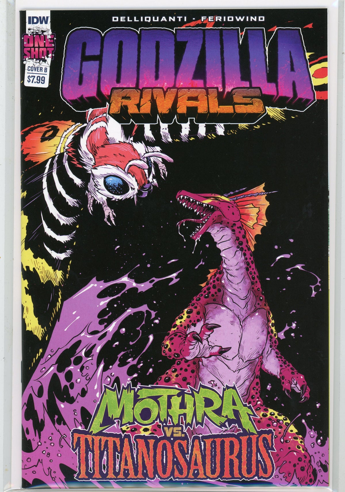 GODZILLA RIVALS #1 NM COVER B TERRIFIC BATTLE COVER TREMENDOUS FINISH