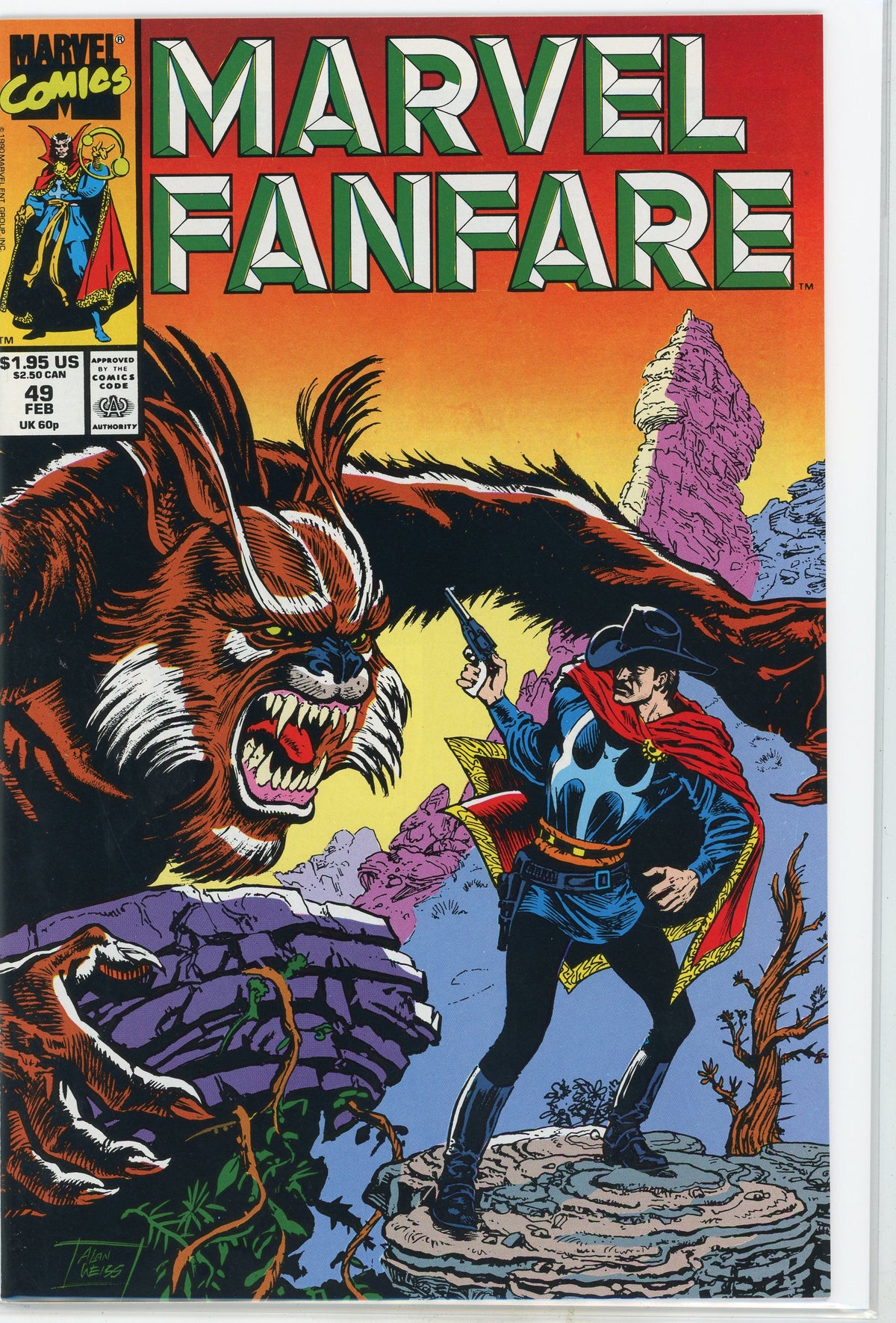 MARVEL FANFARE #49 NM HI QUALITY PAPER DRAMATIC COVER NICE GLOSS