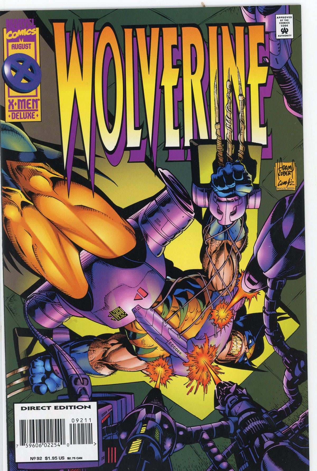 WOLVERINE #92 NM EPIC BATTLE COVER GLOSSY FINISH