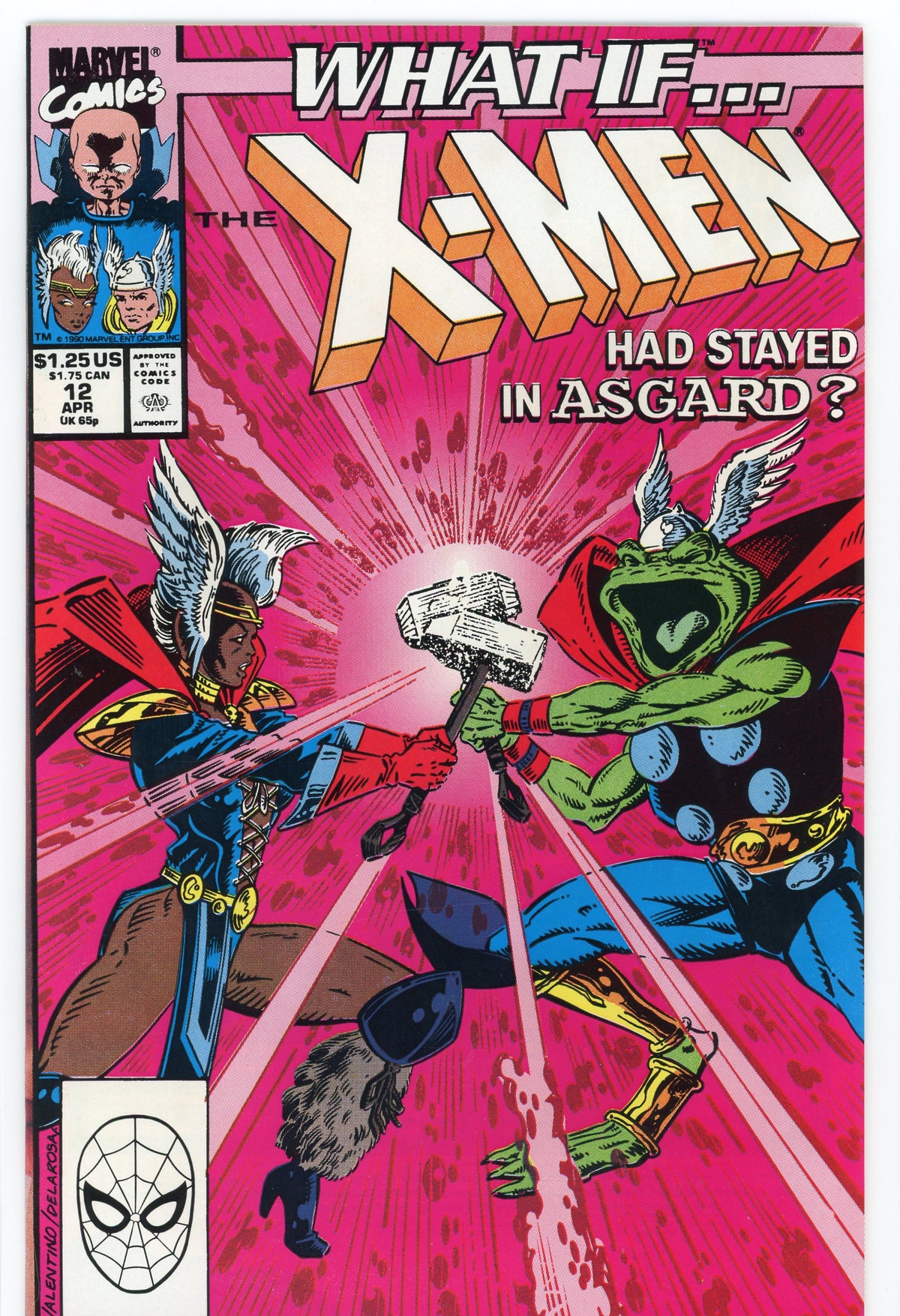 WHAT IF X-MEN #12 NM INTRIGUING STUNNING BATTLE COVER NICE GLOSS