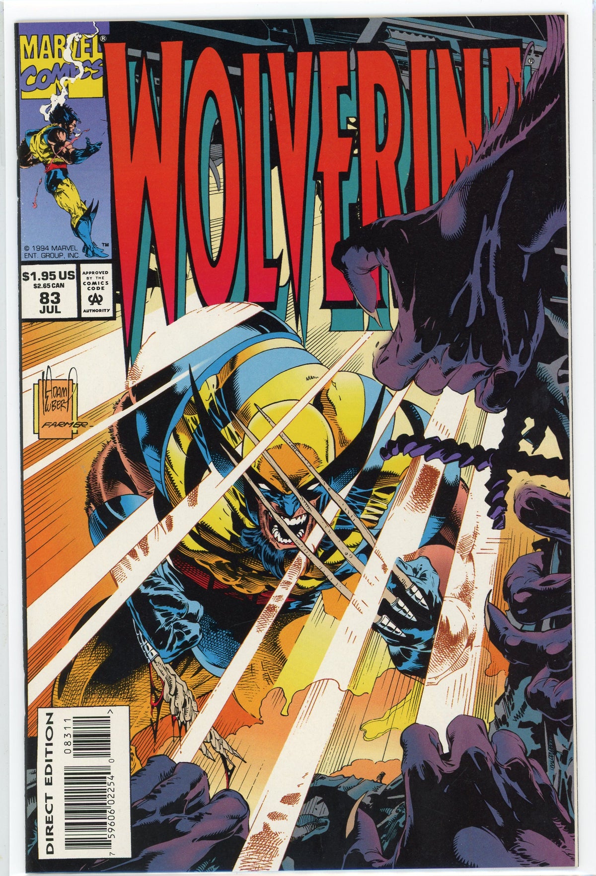WOLVERINE #83 NM EXCEPTIONAL COVER TREMENDOUS FINISH