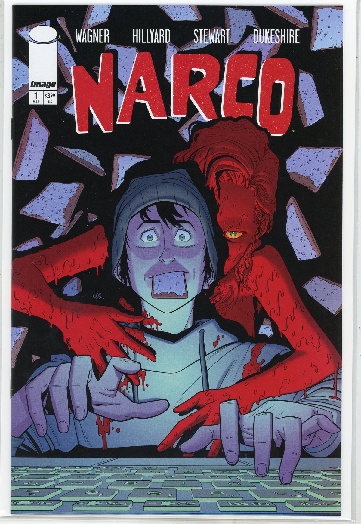 NARCO #1 NM GLISTENING SHEEN DRAMATIC COVER GEM