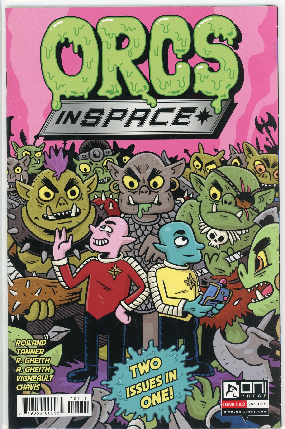 ORCS IN SPACE #1 AND 2 NM STUNNING SCI FI GRAPHIC NOVEL GREAT GLOSS