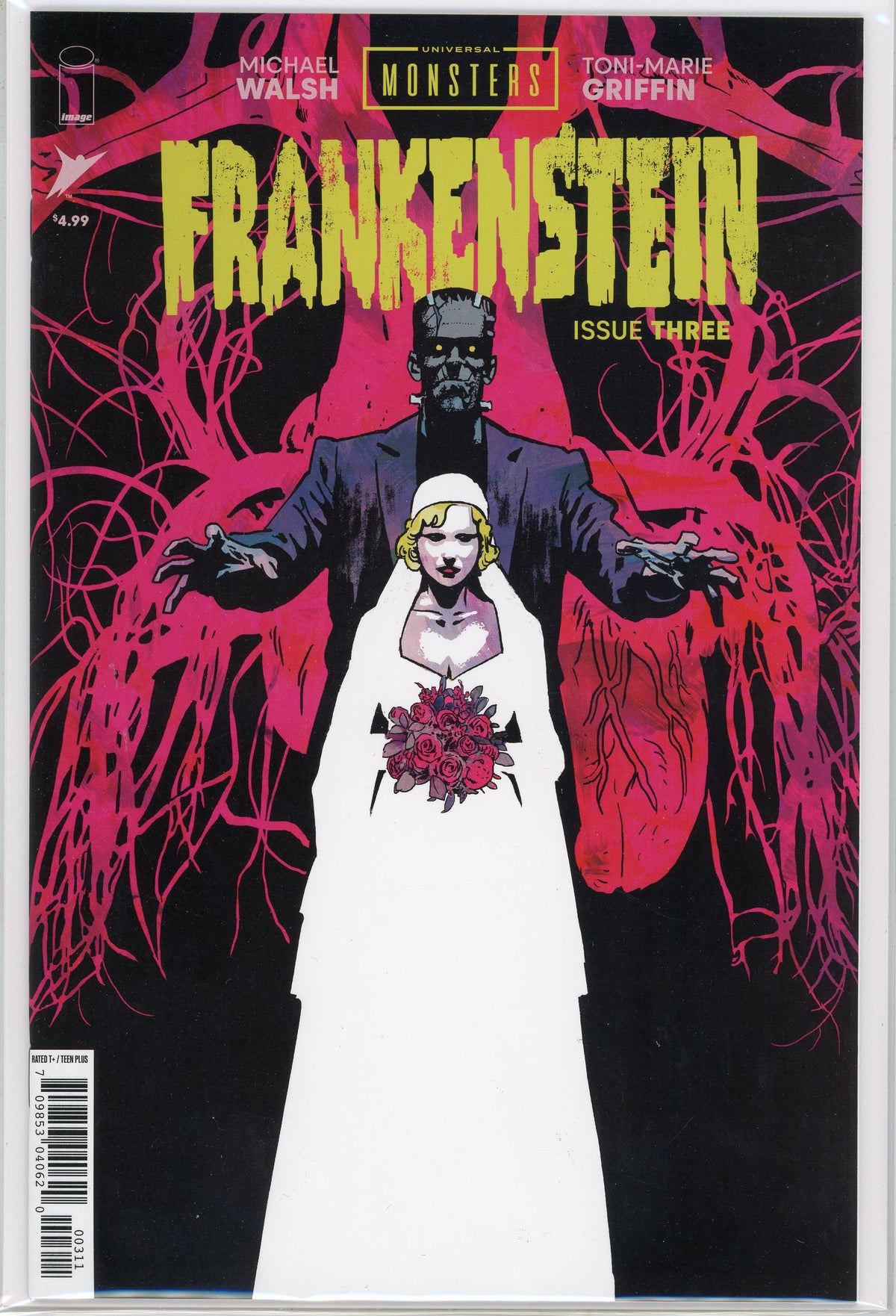 FRANKENSTEIN #3 NM UNIVERSAL MONSTERS INCREDIBLE COVER TERRIFIC FINISH