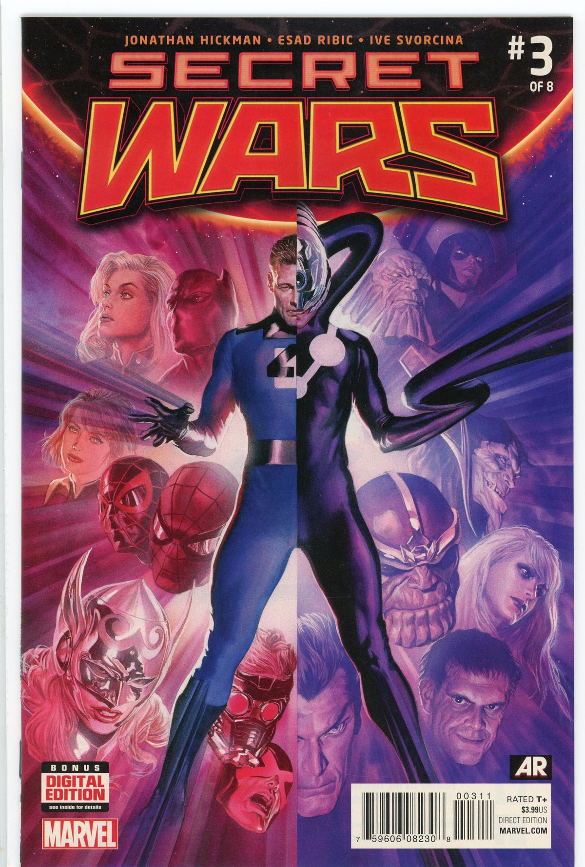 SECRET WARS #3 OF 8 NM HICKMAN WORK PHENOMENAL COVER GREAT GLOSS