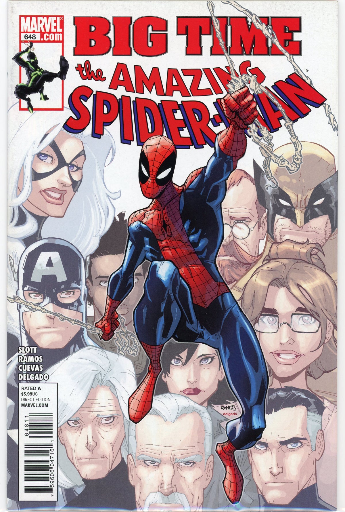 THE AMAZING SPIDERMAN #648 NM SLOTT WORK MEMORABLE COVER TERRIFIC GLOSS