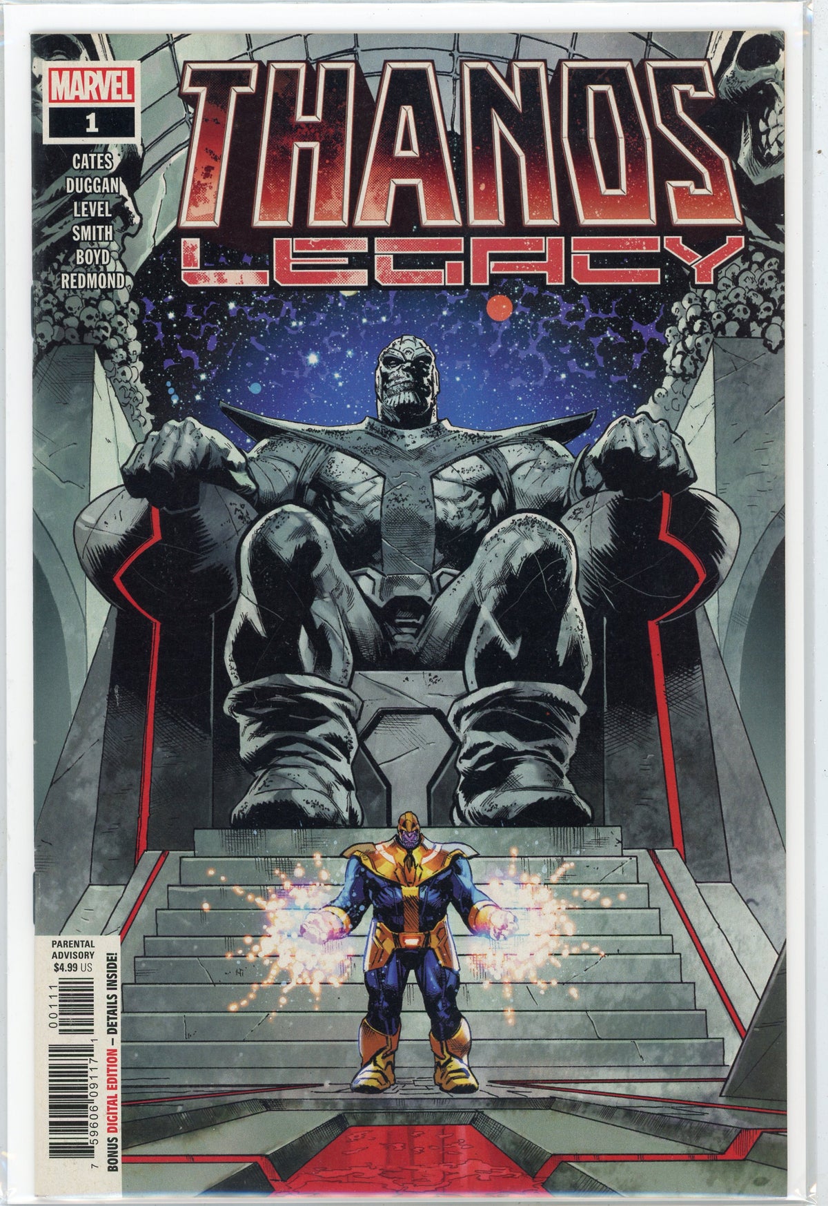 THANOS LEGACY #1 NM MAGNIFICENT COVER STUNNING SHEEN