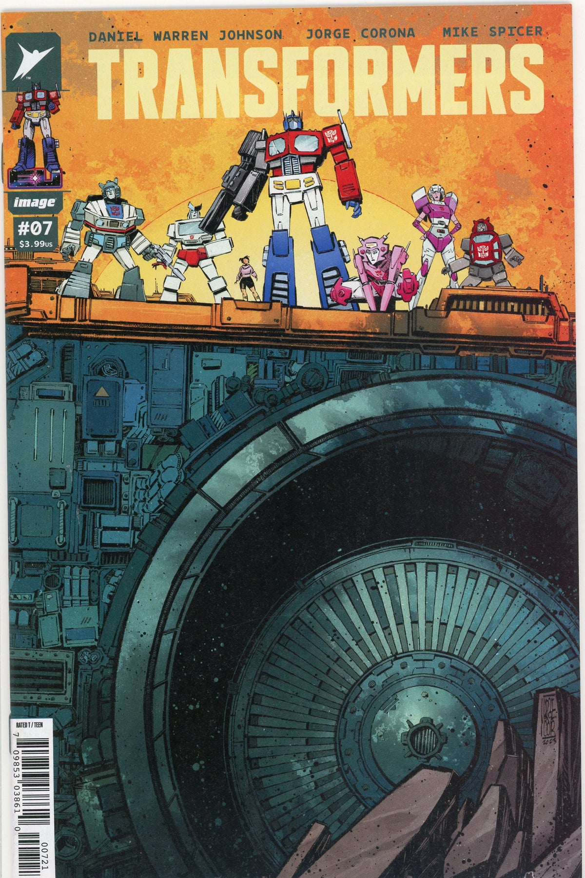TRANSFORMERS #7 NM SPECTACULAR COVER IMAGE COMICS GLISTENING SHEEN
