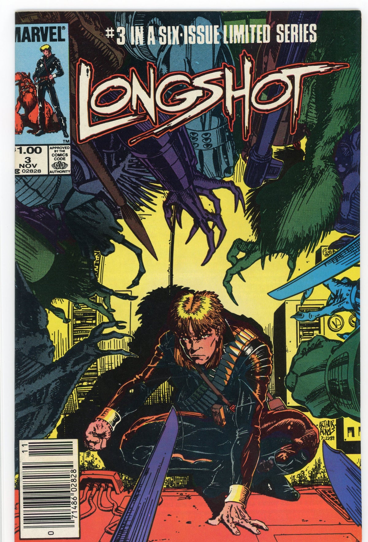 LONGSHOT #3 OF 6 NM TERRIFIC COVER NICE GLOSSY SHEEN 1ST APP. MOJO