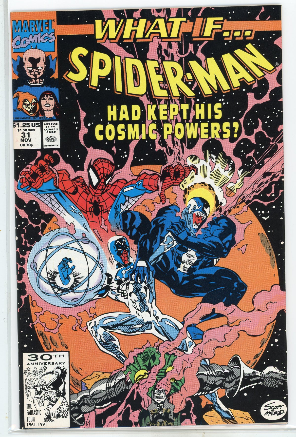 WHAT IF SPIDERMAN #31 NM COSMIC BATTLE COVER LUSTROUS COLORS