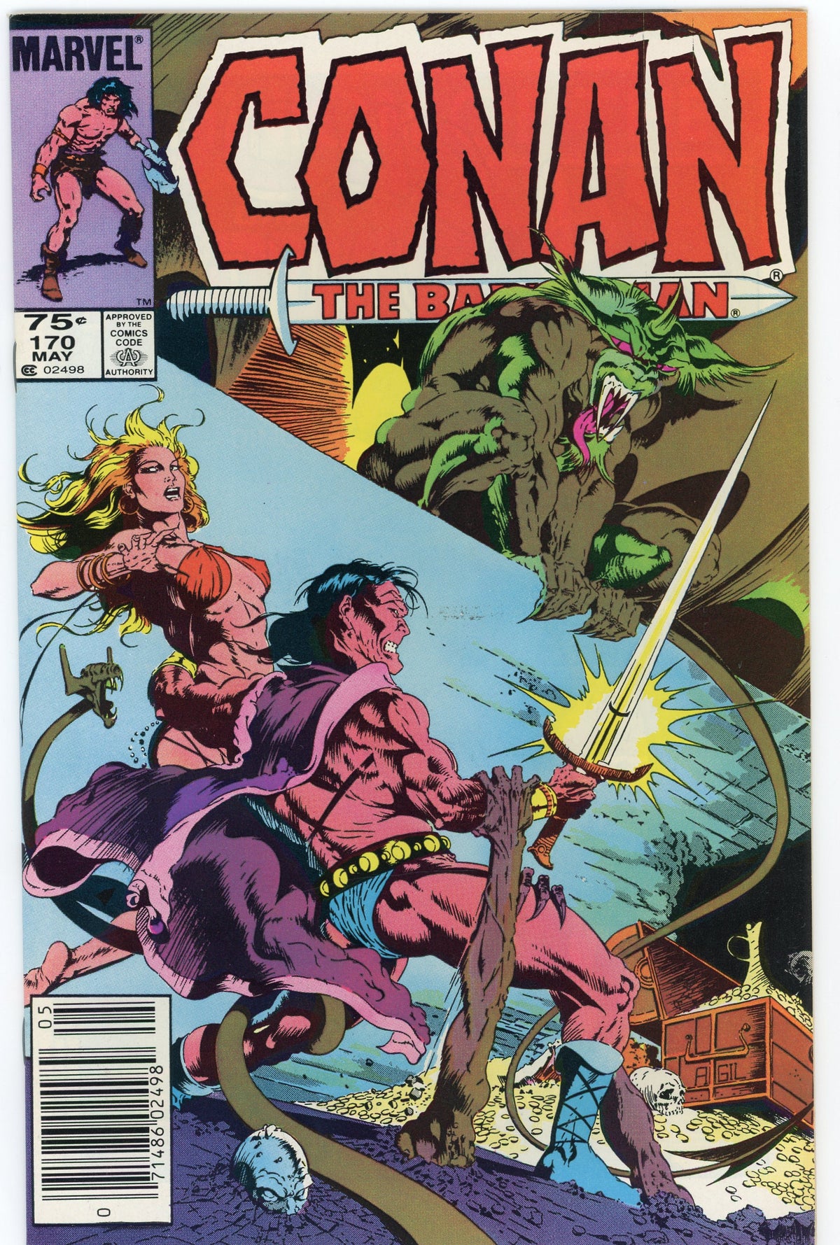 CONAN THE BARBARIAN #170 CPV NM ACTION PACKED COVER KILLER GLOSS