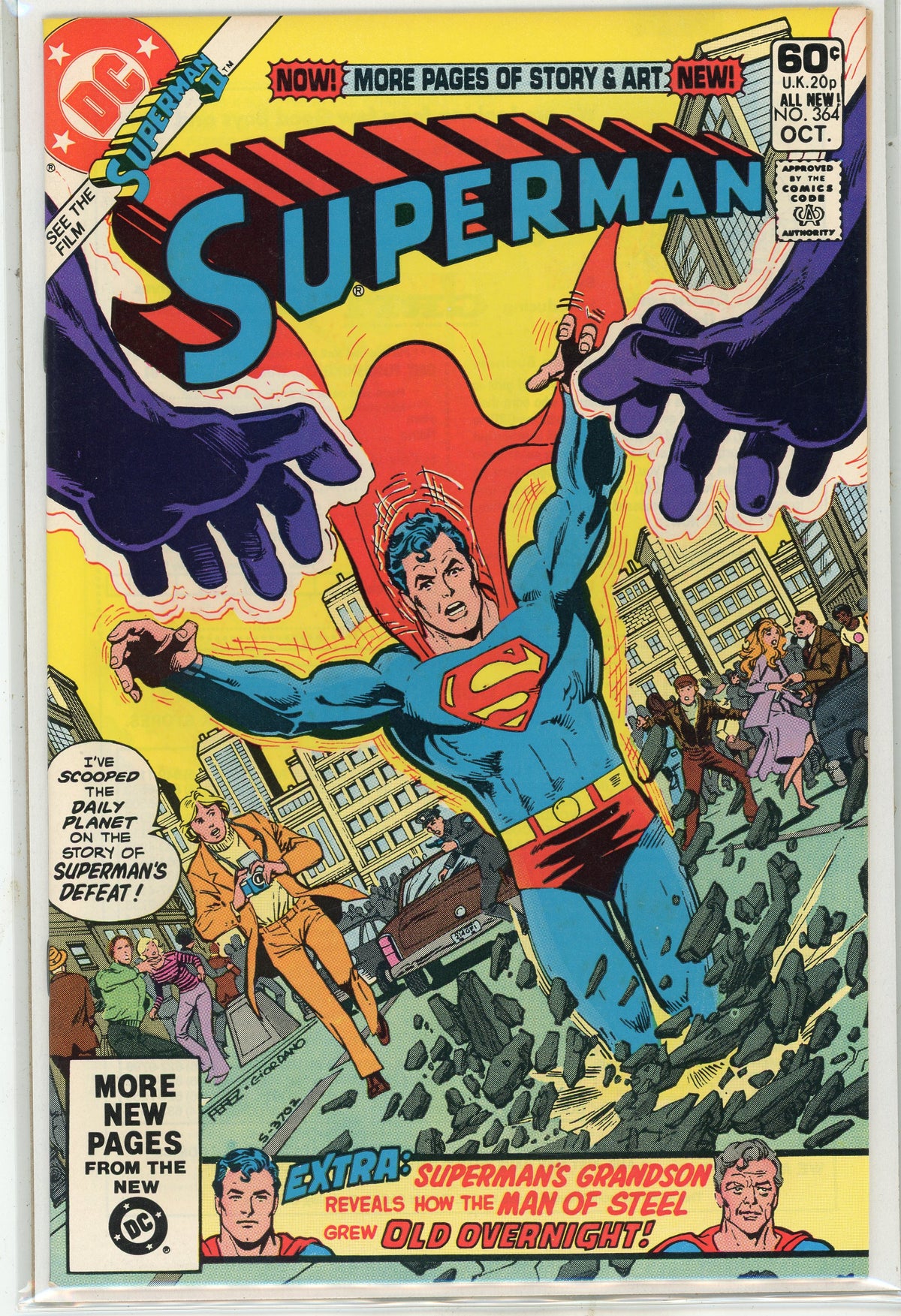 SUPERMAN #364 NM CLASSIC COVER WONDROUS GLOSSY SHEEN