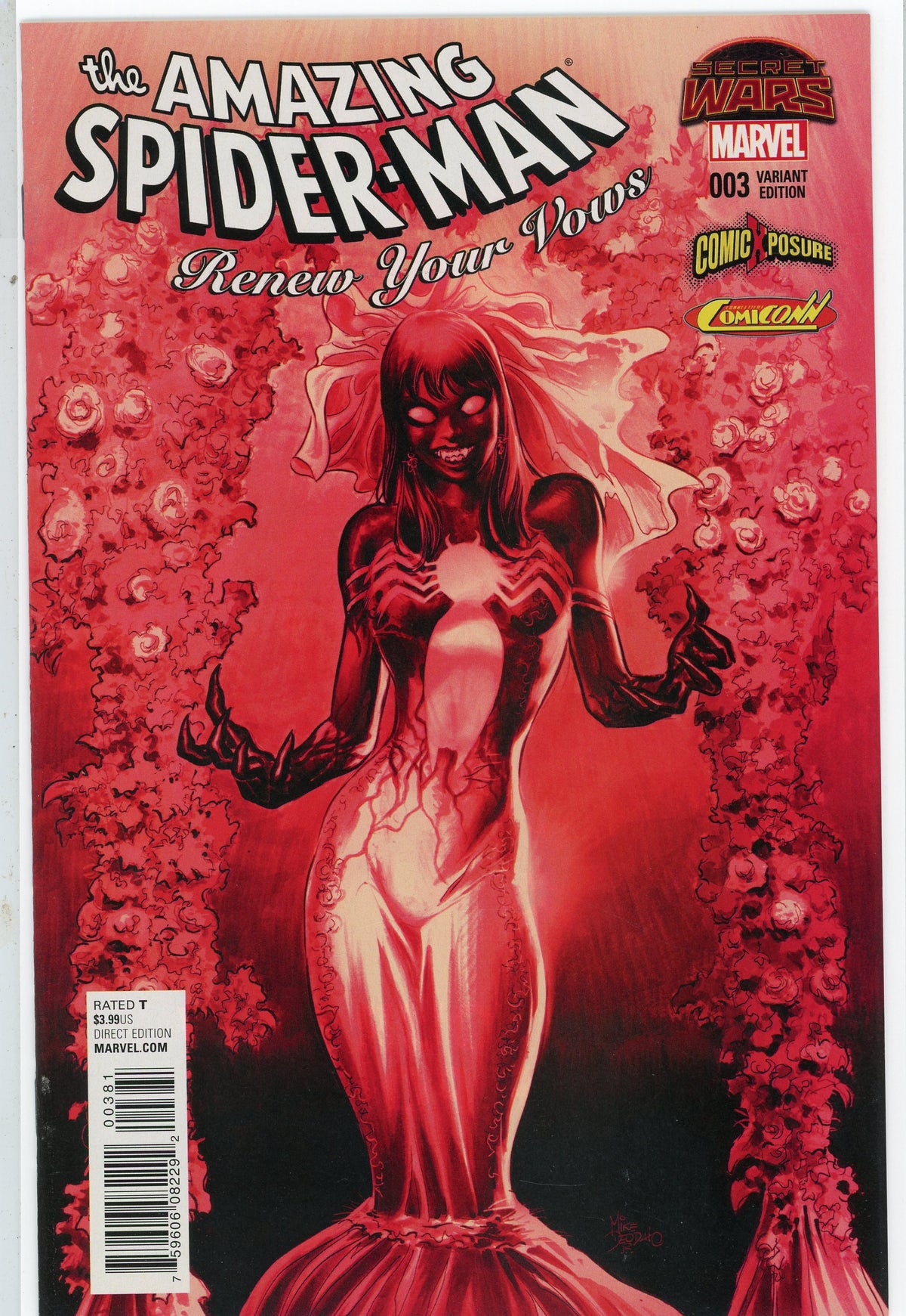 AMAZING SPIDERMAN RENEW YOUR VOWS #3 NM VARIANT ED. BLOOD CHILLING COVER