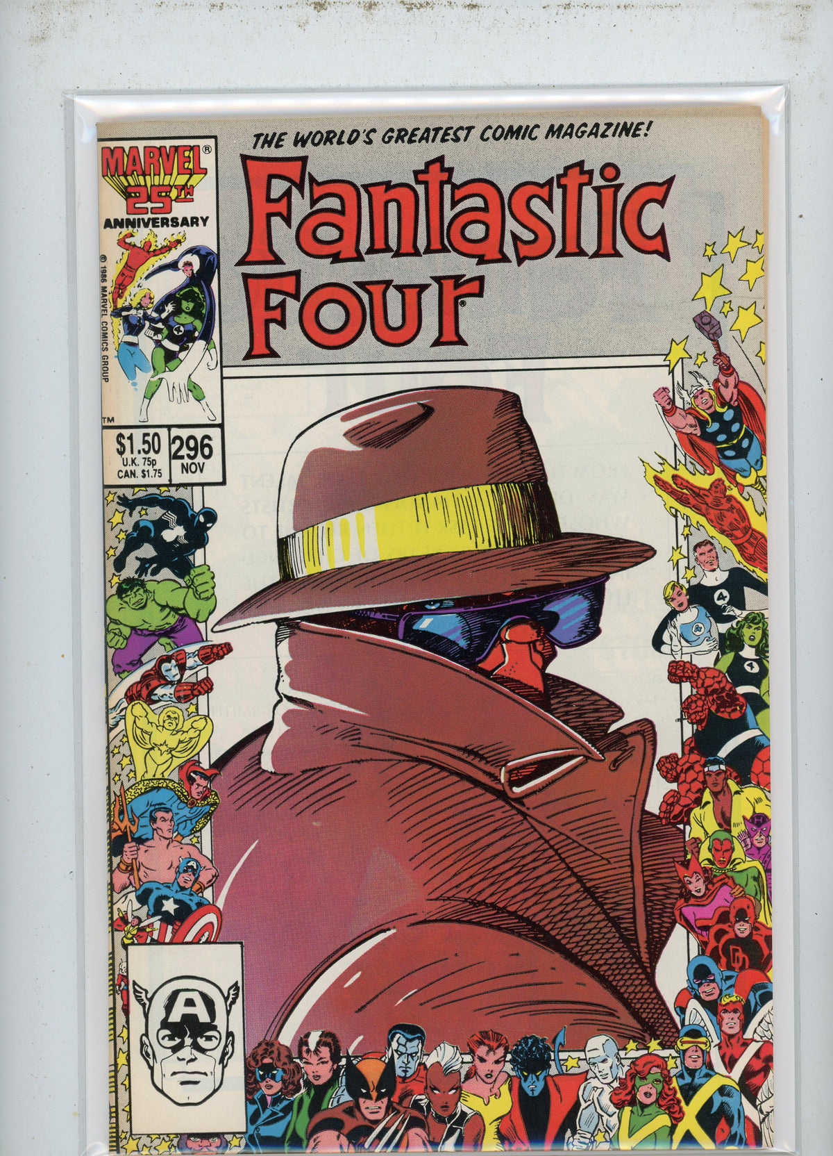 FANTASTIC FOUR #296 NM GREAT SUPERHERO BORDER FANTASTIC GLOSS