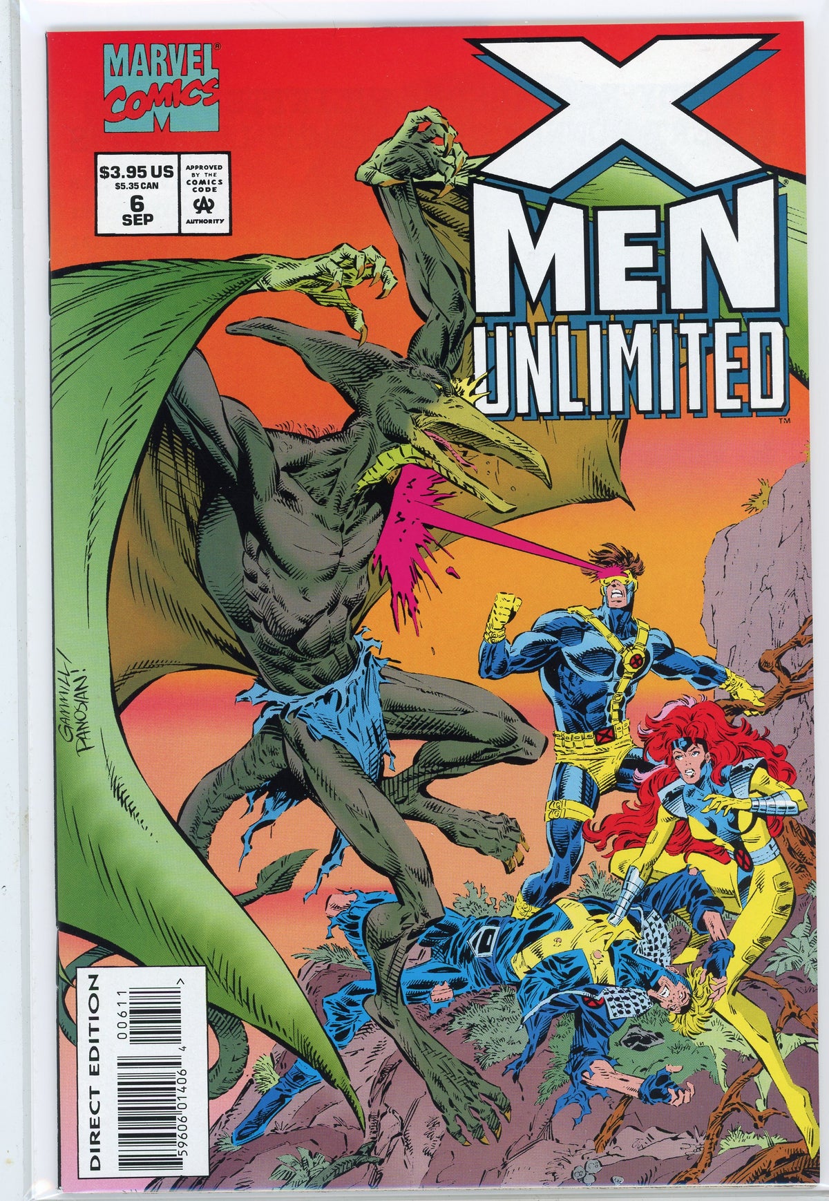 X-MEN UNLIMITED #6 NM STUNNING SAURON BATTLE COVER GLOSSY SHEEN