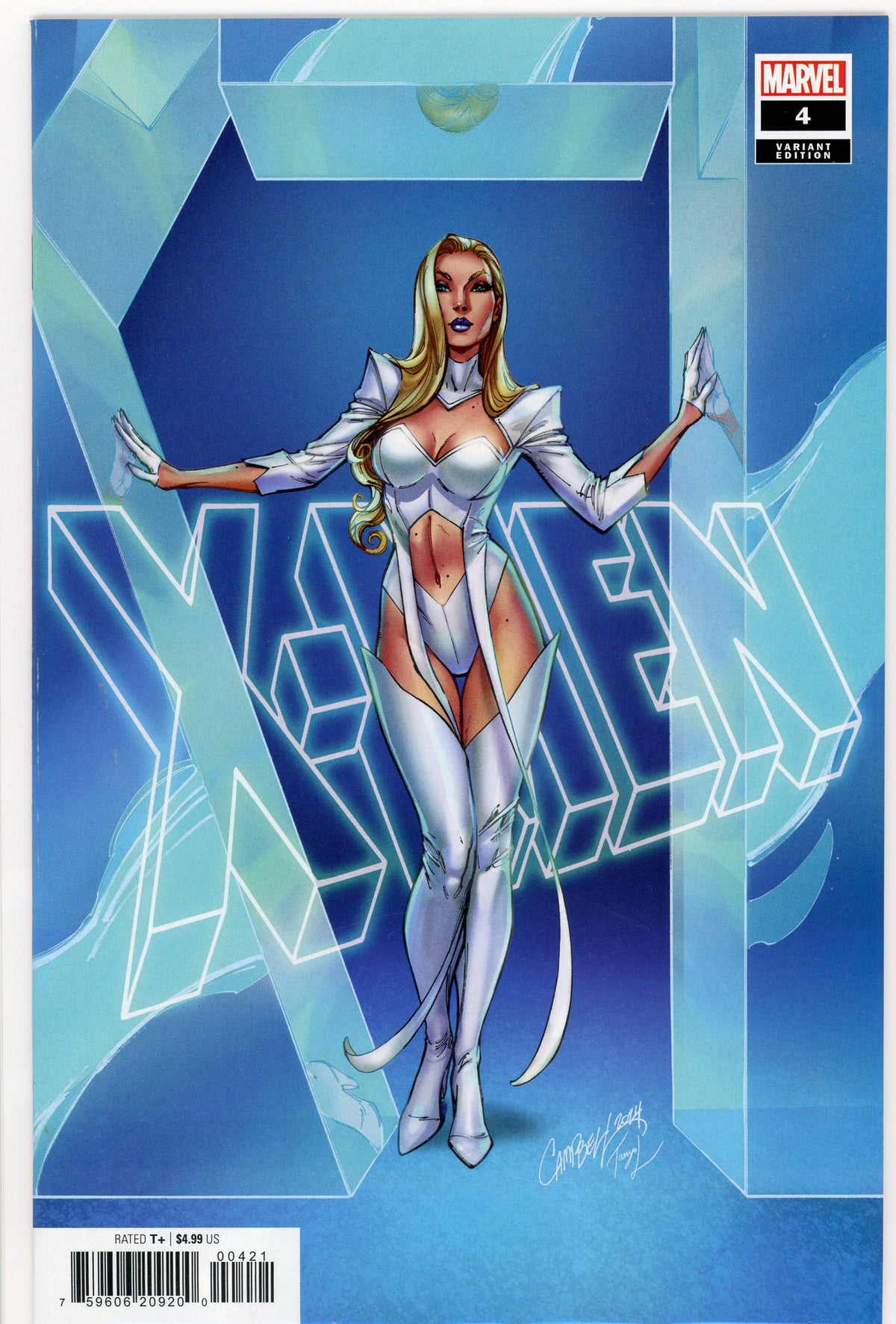 X-MEN #4 NM VARIANT ED. JS CAMPBELL COVER GLOSSY KILLER SHEEN