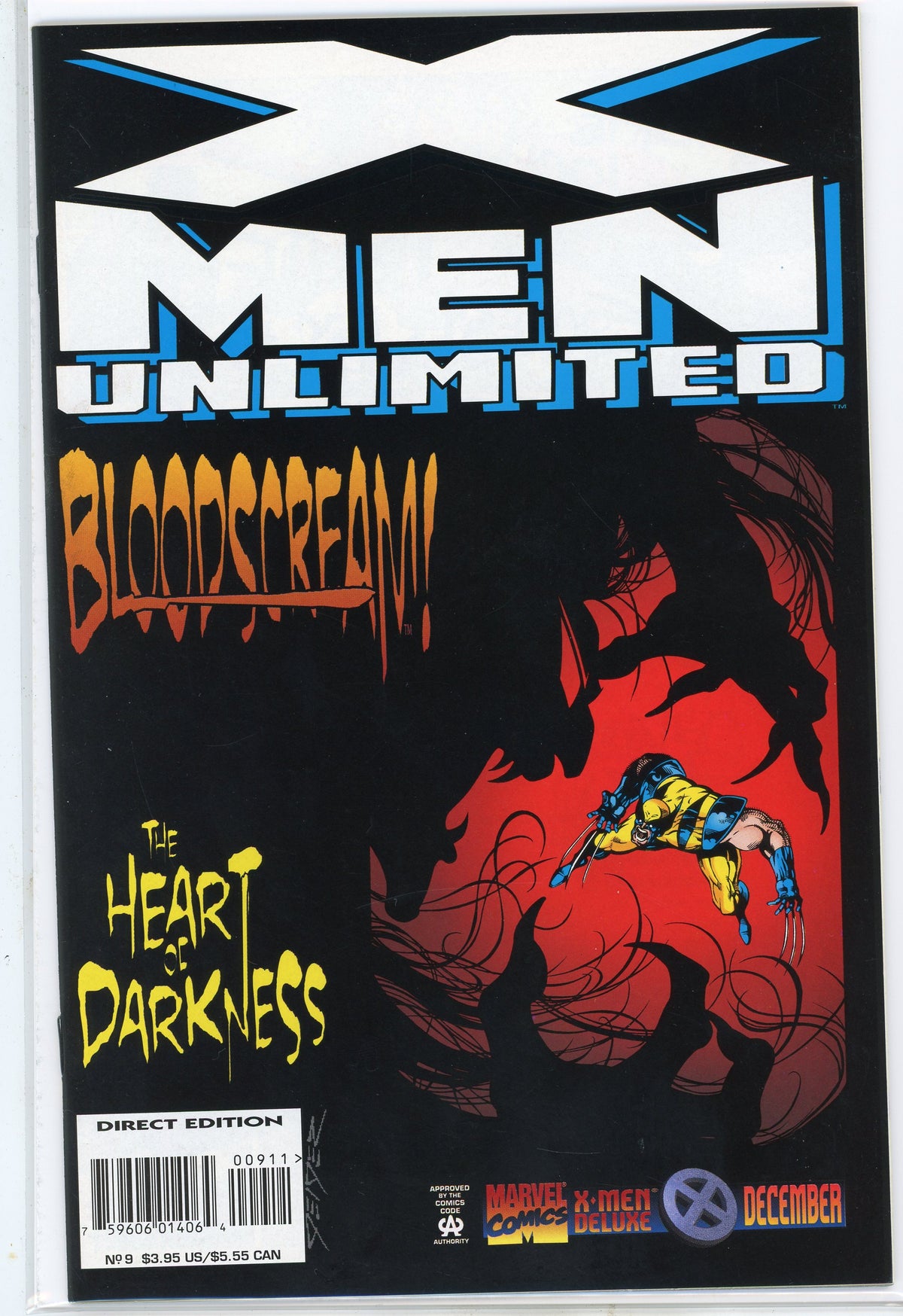 X-MEN UNLIMITED #9 NM TERRIFYING COVER GLOSSY COLOR PALETTE