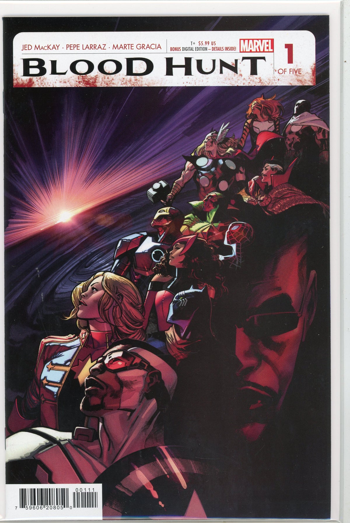 BLOODHUNT #1 OF 5 NM SENSATIONAL COVER BEAUTIFUL GLOSSY SHEEN