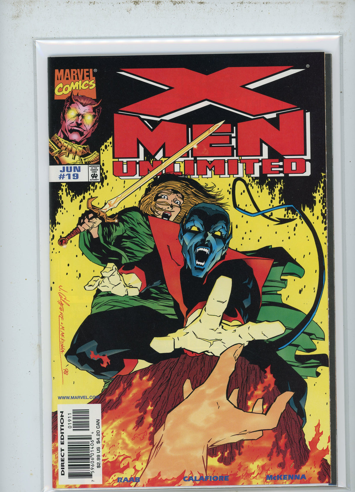 X-MEN UNLIMITED #19 NM INCENDIARY COVER GLISTENING COLOR PALETTE