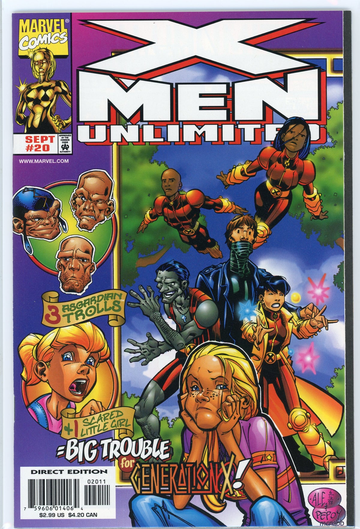 X-MEN UNLIMITED #20 NM SUPER GLOSSY COLORS ACTION PACKED COVER