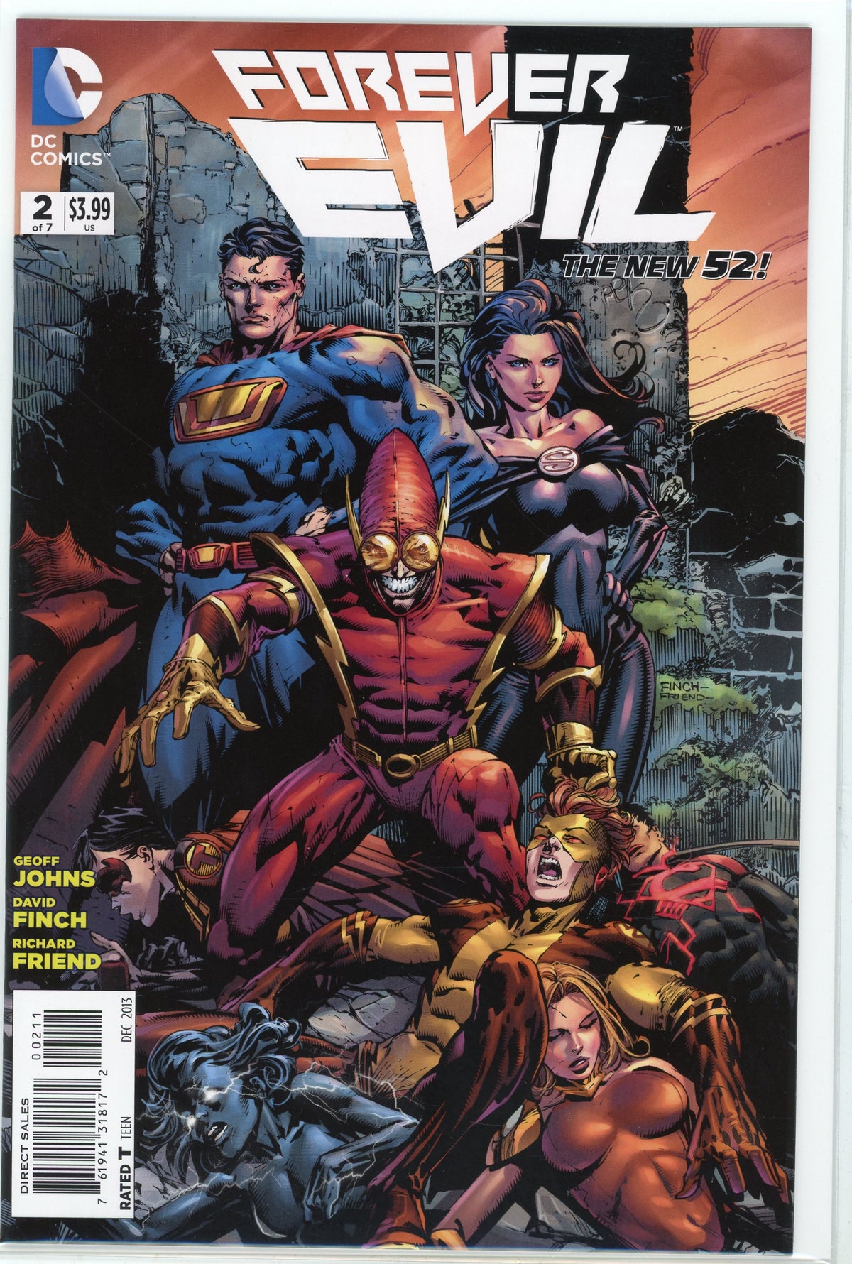 FOREVER EVIL #2 0F 7 NM NEW 52 JOHNS WORK GLISTENING COLOR PALETTE