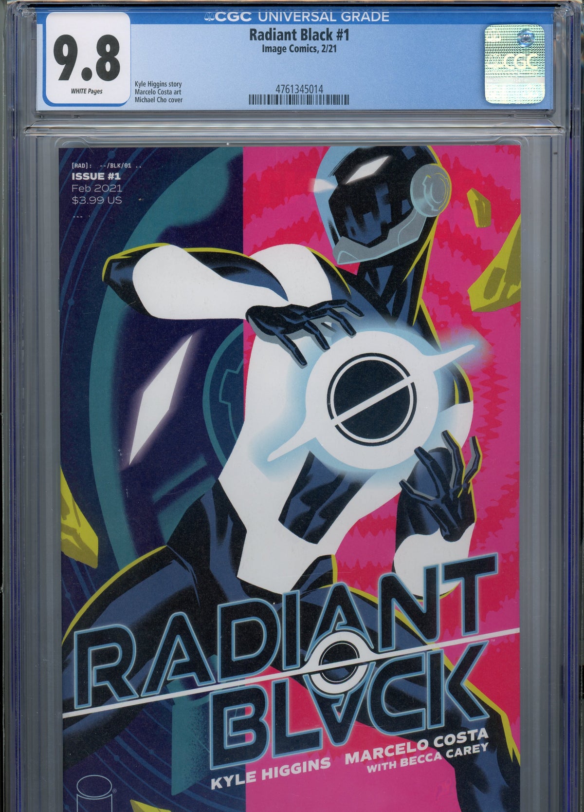 RADIANT BLACK #1 MT 9.8 CGC WHITE PAGES CHO COVER GLOSSY GEM