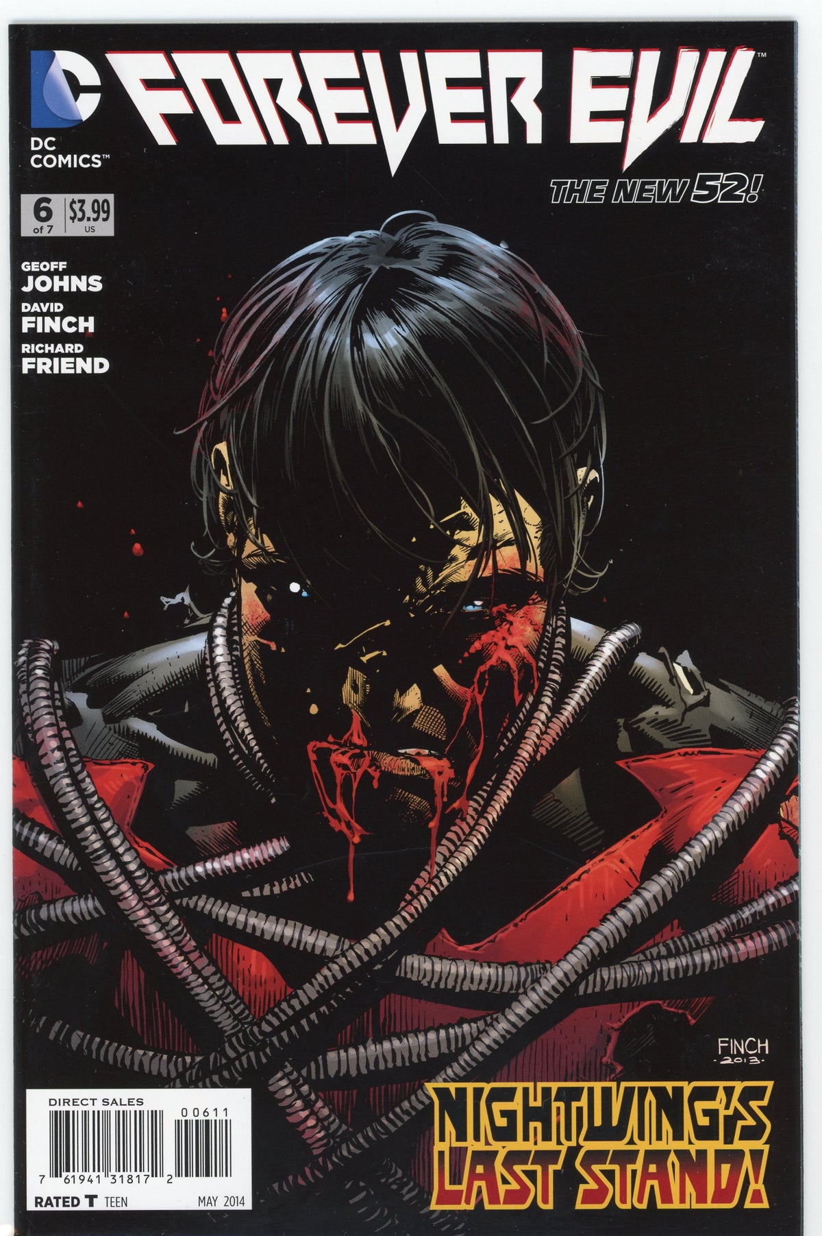 FOREVER EVIL #6 OF 7 NM NEW 52 JOHNS WORK BLOOD CHILLING COVER