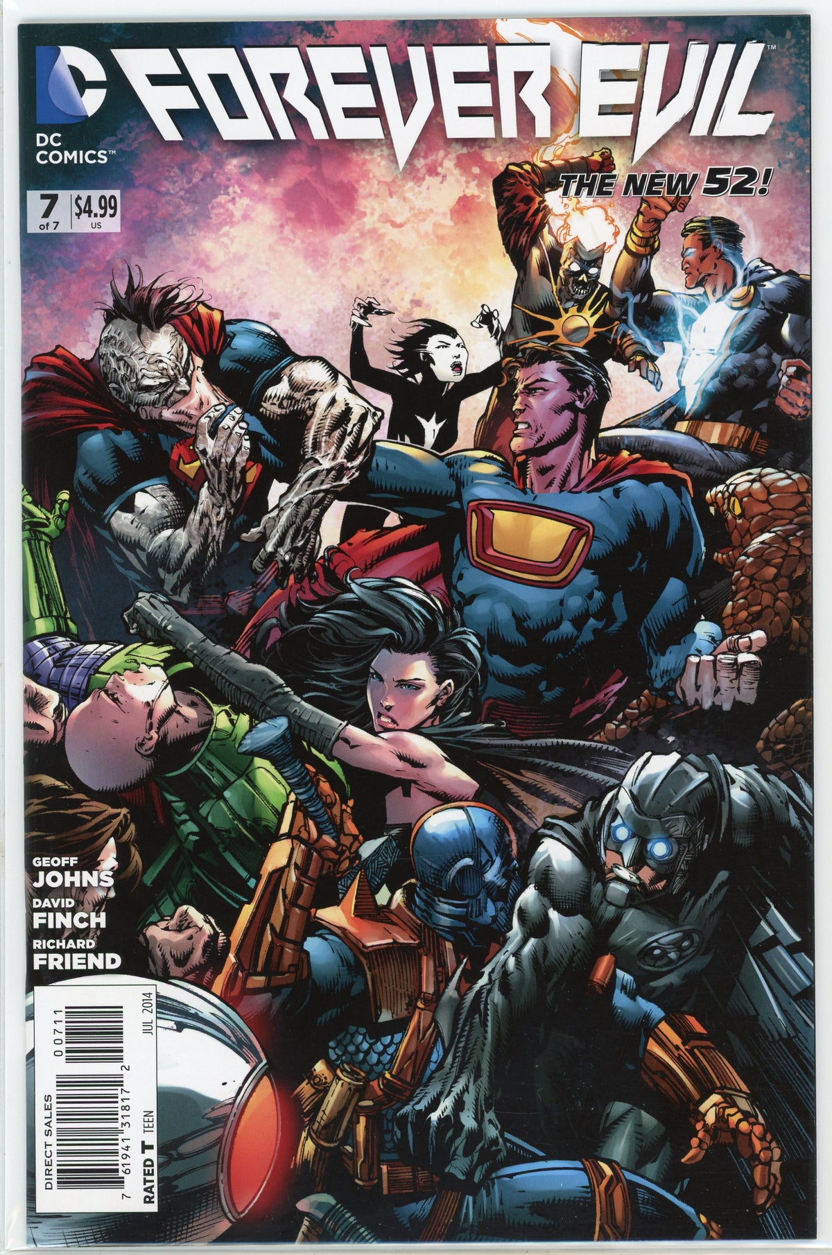 FOREVER EVIL #7 OF 7 NM NEW 52 JOHNS WORK GREAT BATTLE COVER NICE GLOSS