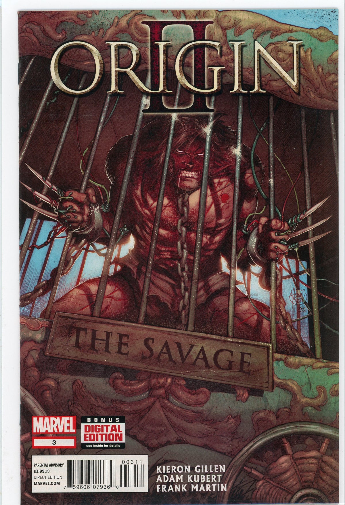 ORIGIN 2 #3 NM FANTASTAIC COVER ADAM KUBERT WORK NICE SHEEN