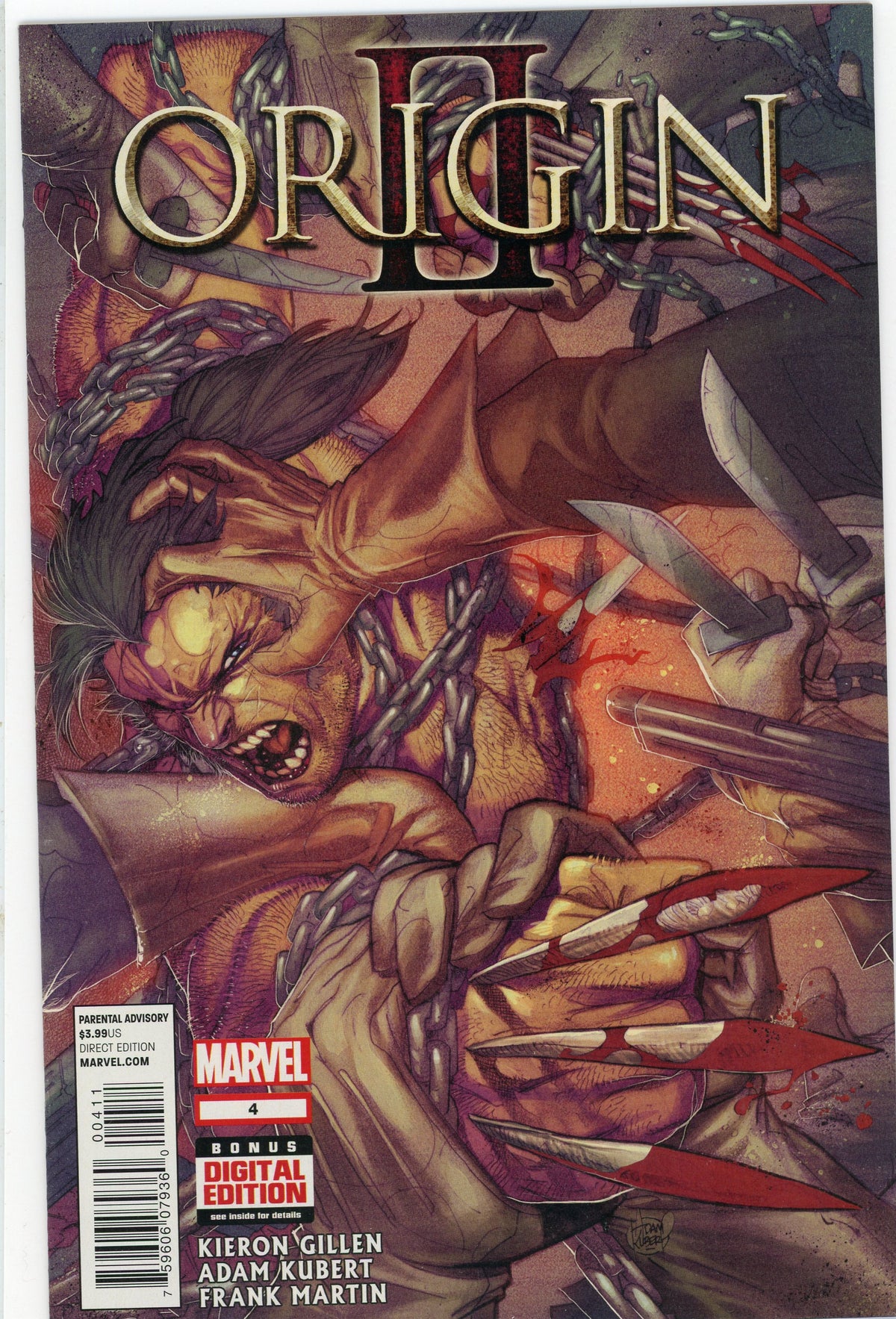 ORIGIN 2 #4 NM ADAM KUBERT WORK AWE INSPIRING COVER KILLER SHEEN