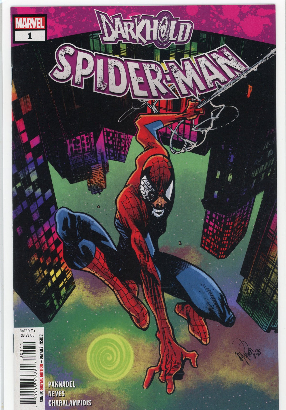 SPIDERMAN DARKHOLD #1 NM TERRIFYING COVER TERRIFIC GLOSS