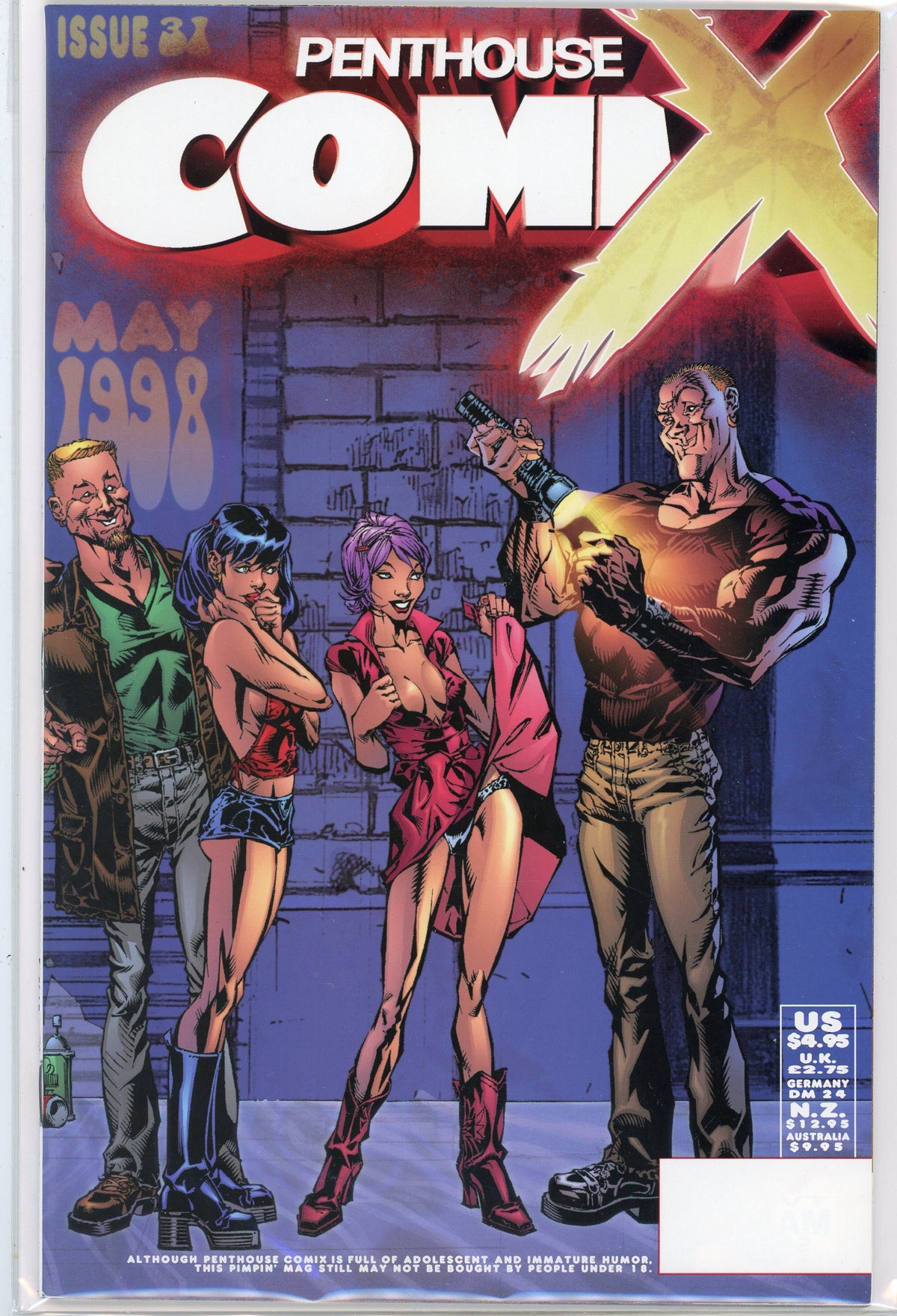 PENTHOUSE COMICS #31 NM SEXY COVER BRILLIANT GLOSSY SHEEN