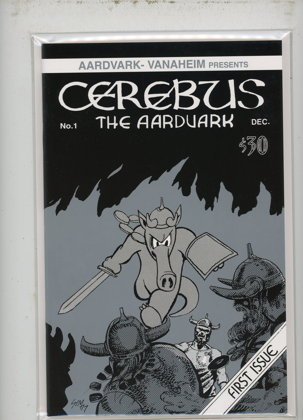 CEREBUS THE AARDVARK #1 NM GREY TONE COVER LIMITED TO 800 COPIES DAVE SIM