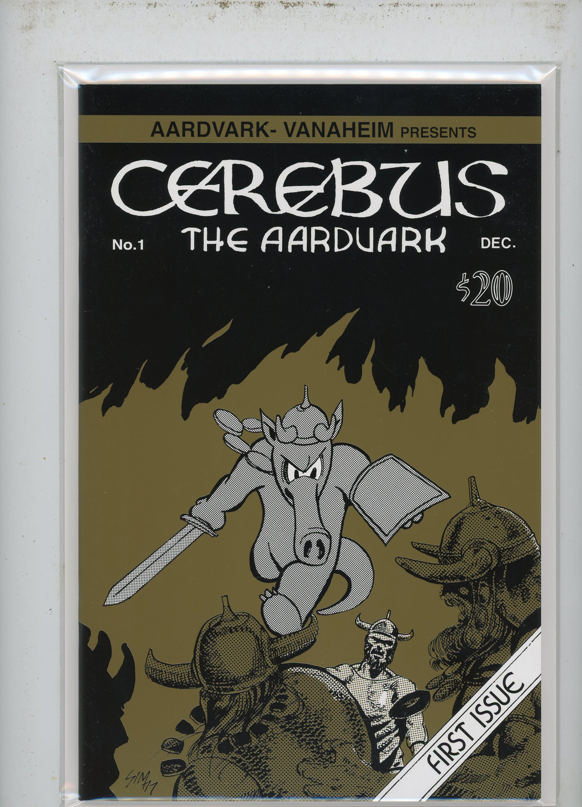 CEREBUS THE AARDVARK #1 NM BROWN TONE COVER LIMITED TO 600 COPIES DAVE SIM
