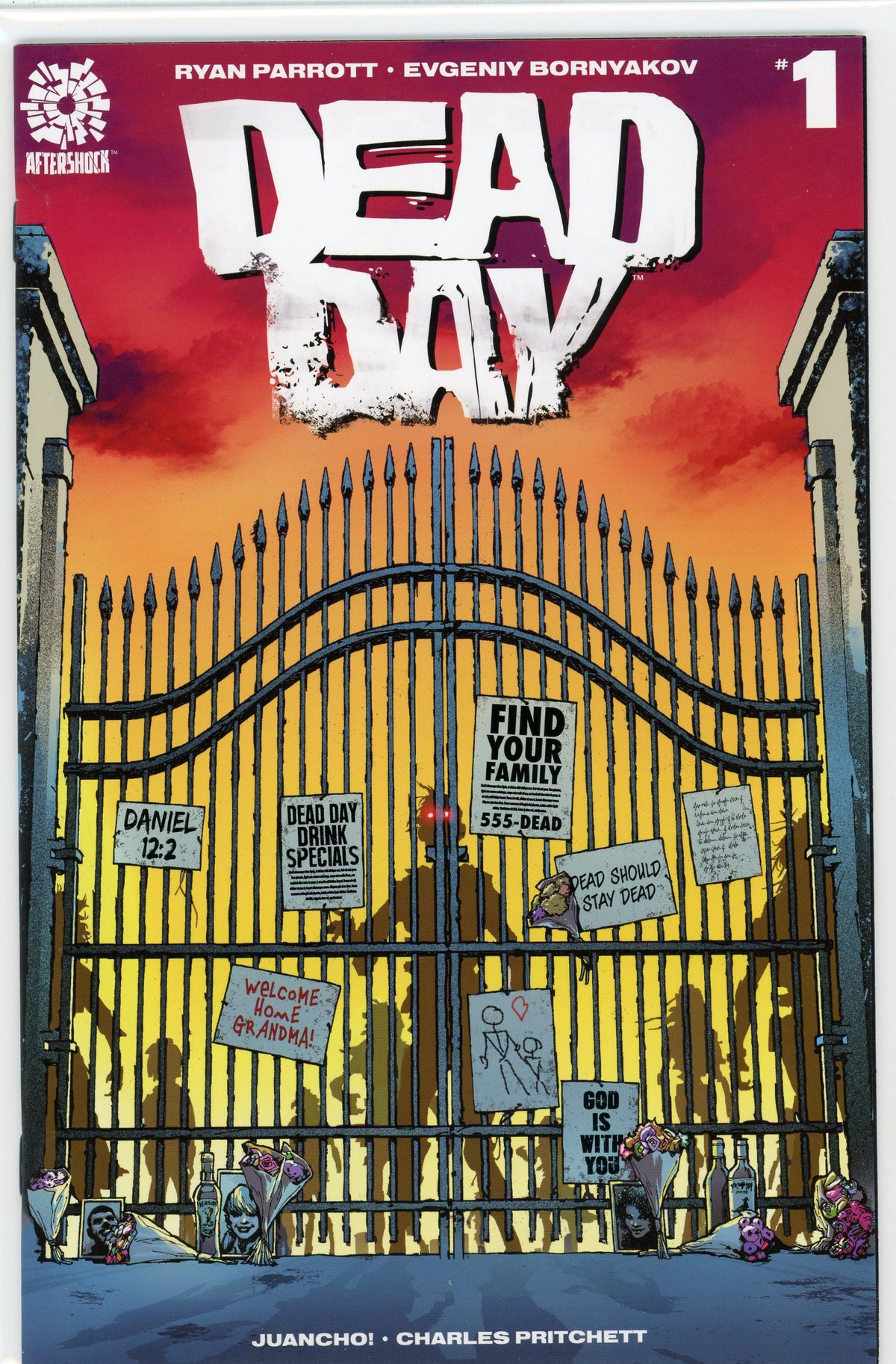 DEAD DAY #1 NM TERRIFYING COVER TERRIFIC GLOSS ZOMBIE MAYHEM